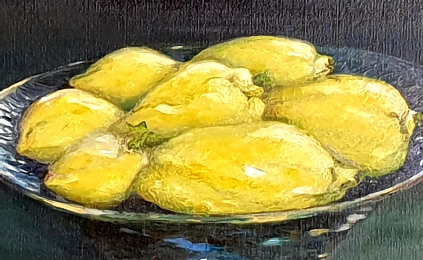 Bernadette Van Baarsencontemporary Realist Still Life Oil Of Lemons. 'Citrons De Barbara'. 2021 photo Art