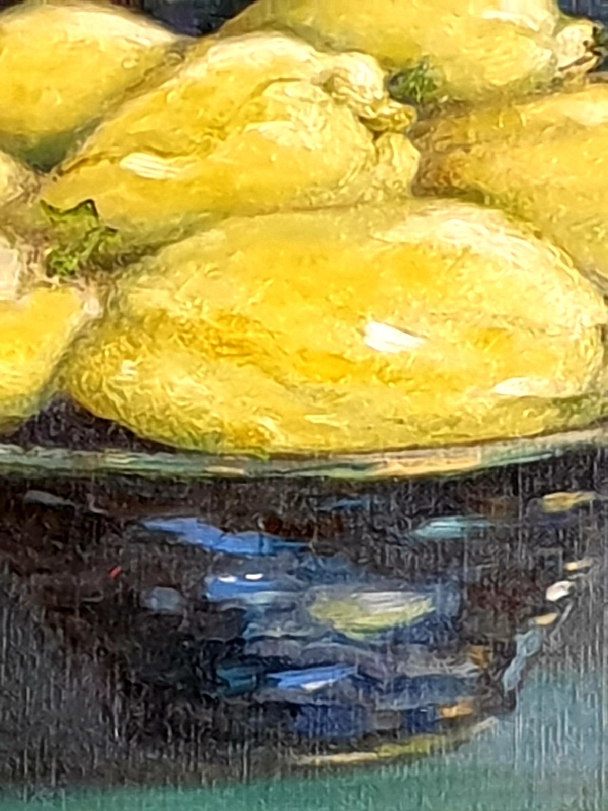 Bernadette Van Baarsencontemporary Realist Still Life Oil Of Lemons. 'Citrons De Barbara'. 2021 photo buy