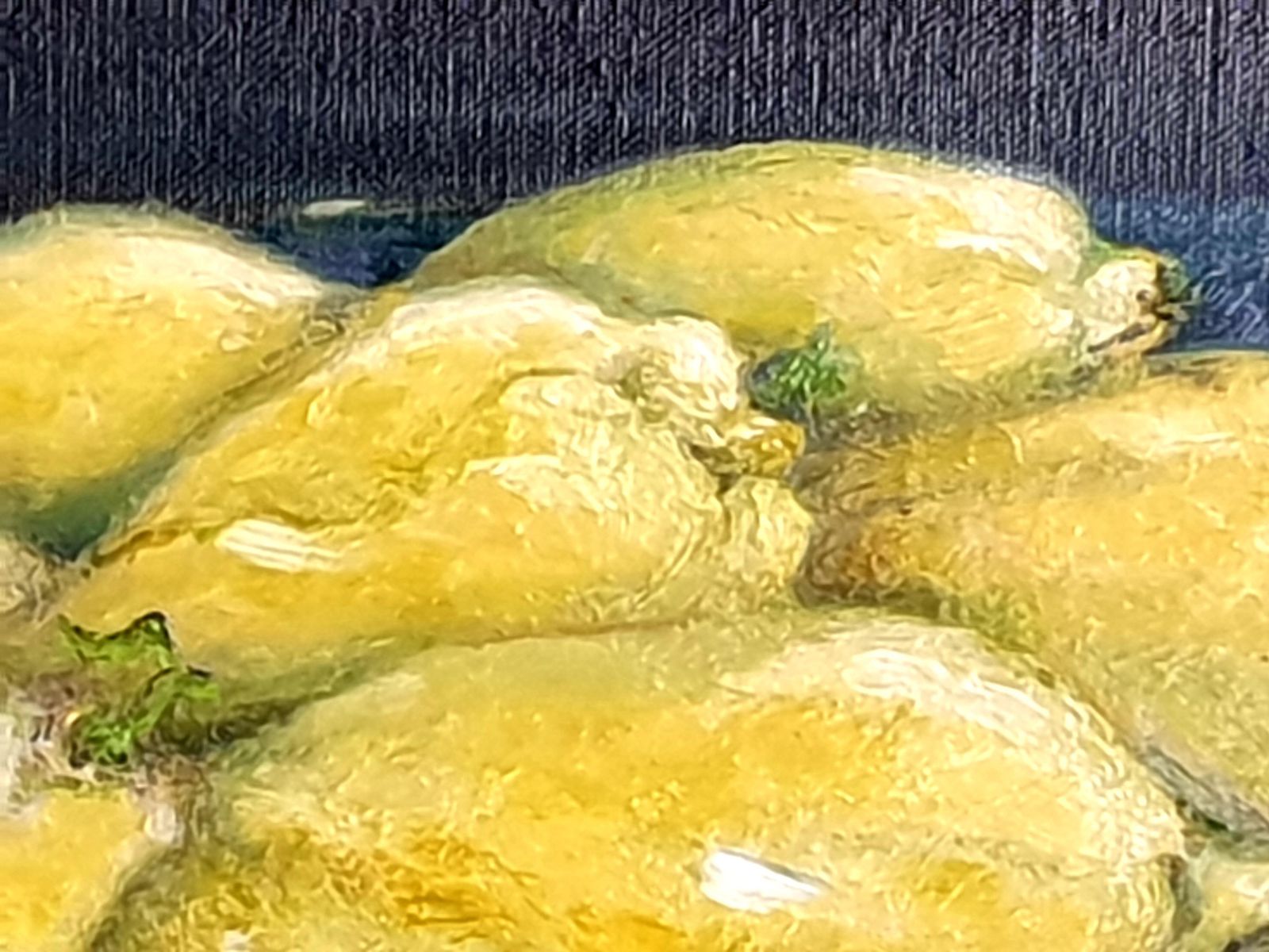 Art Bernadette Van Baarsencontemporary Realist Still Life Oil Of Lemons. 'Citrons De Barbara'. 2021 photo