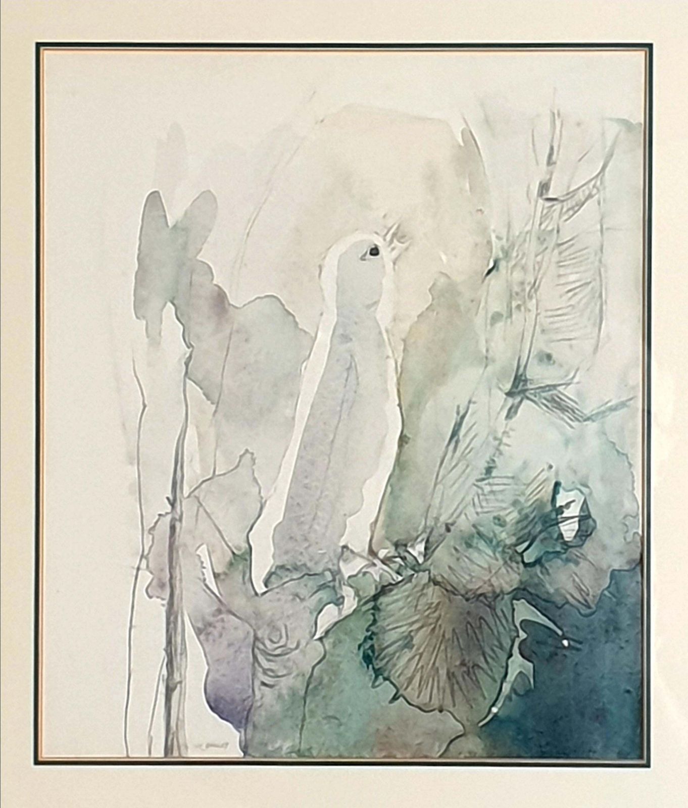 Ivy Baileymid Century Watercolour On Paper Of A Songbird. 'Ephemeral Songster'1936 photo furniture