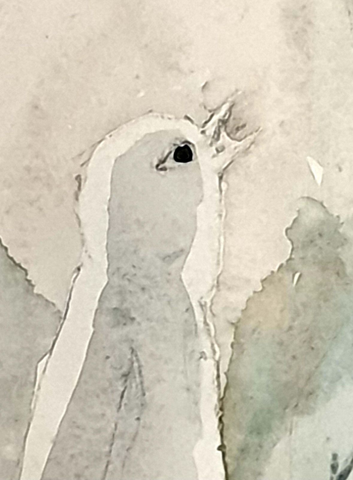 Ivy Baileymid Century Watercolour On Paper Of A Songbird. 'Ephemeral Songster'1936 photo vintage