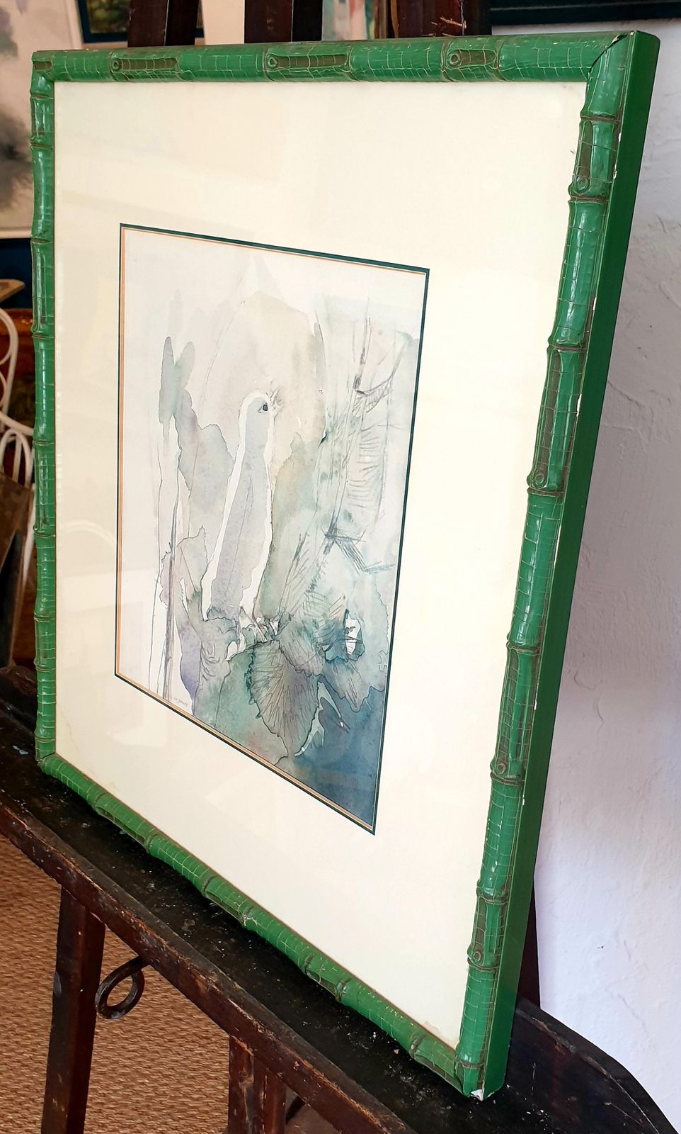 Art Ivy Baileymid Century Watercolour On Paper Of A Songbird. 'Ephemeral Songster'1936 photo