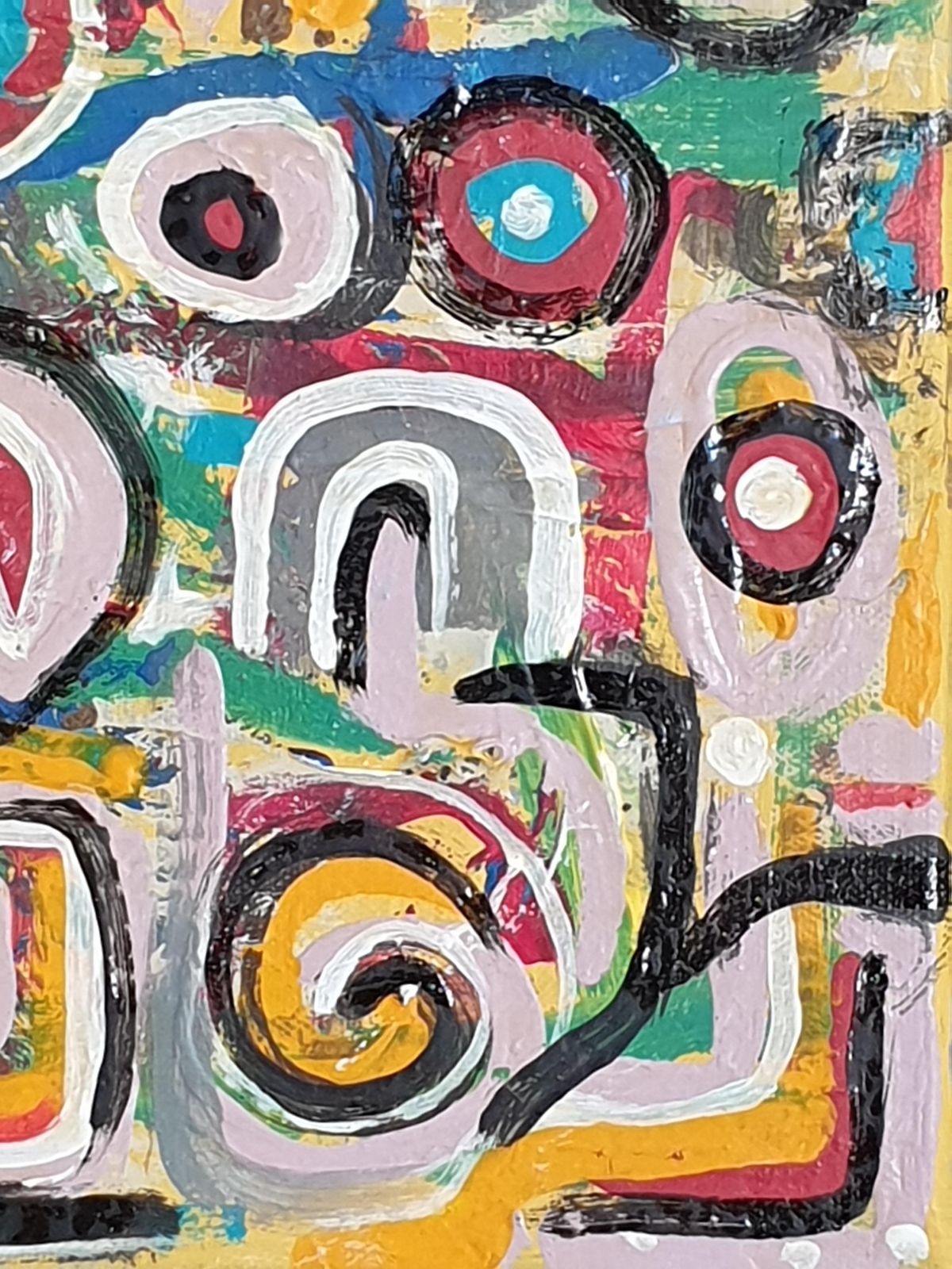 Albino Palamara Contemporary Abstract Expressionist Oil On Canvas. 'Les Origines Du Langage'2024 photo 1020.0
