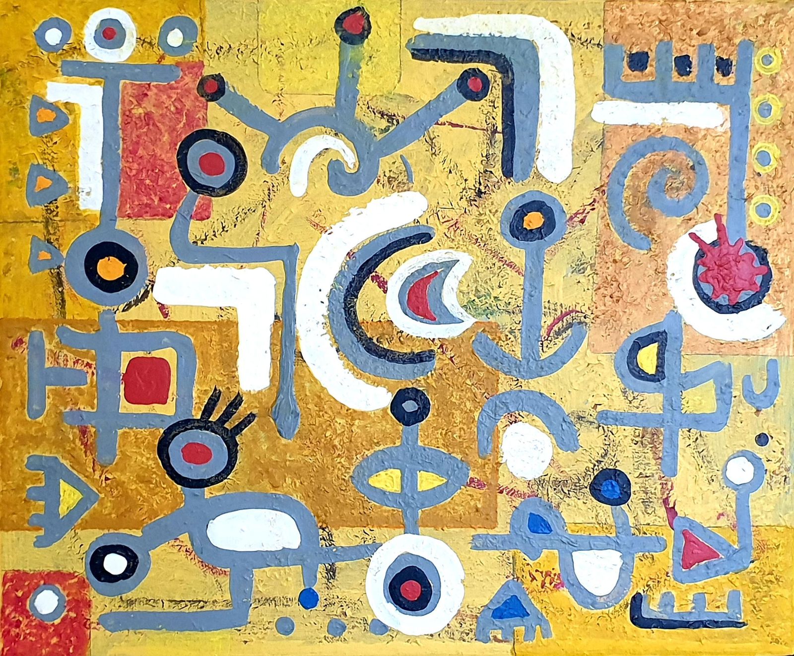 photo vinterior Albino Palamara Italian Contemporary Abstract Expressionist. 'Le Origini Linguistiche'.2024