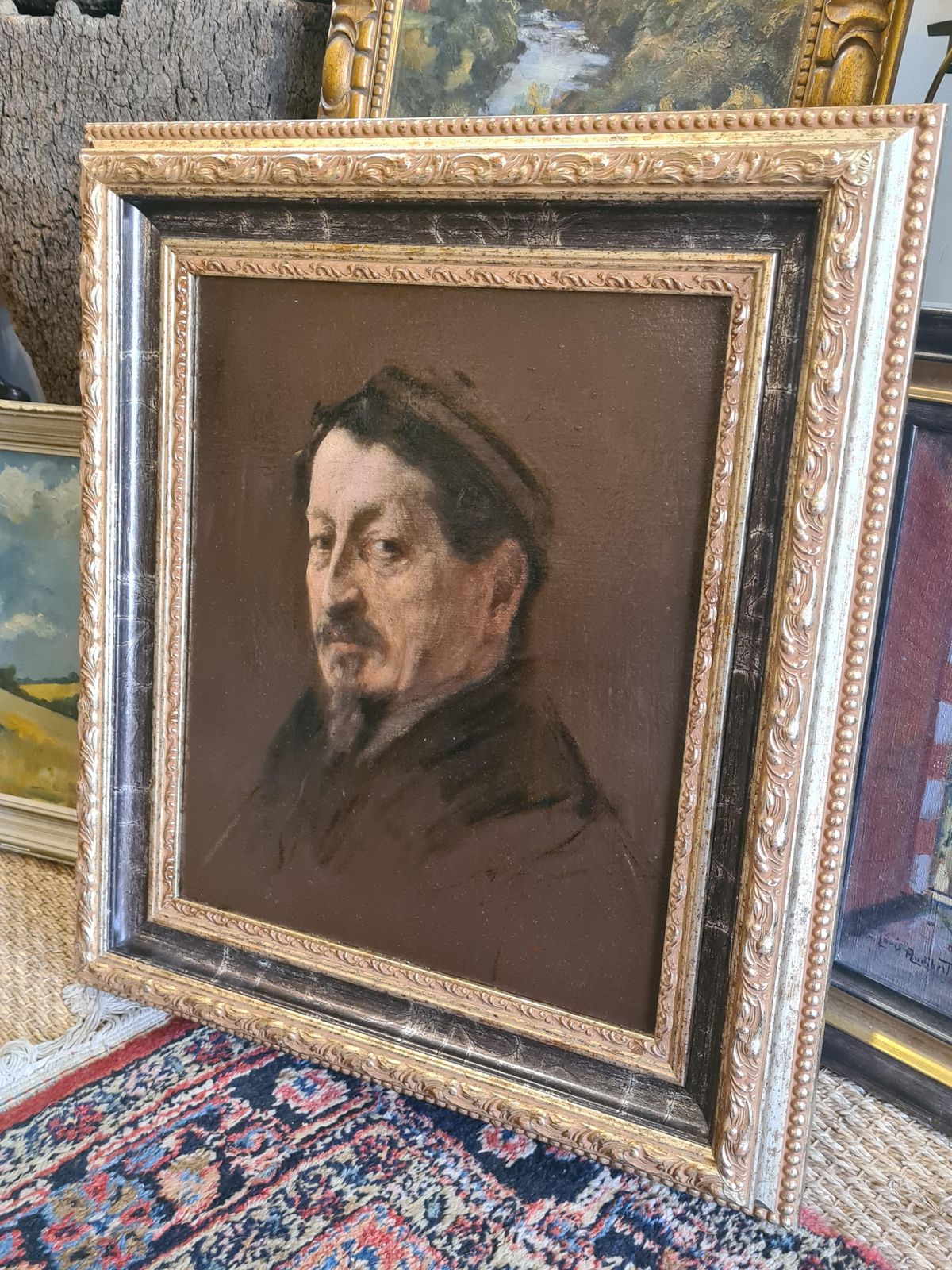 19th Century Oil, Study For A Portrait Of Emile Baron photo 977.0