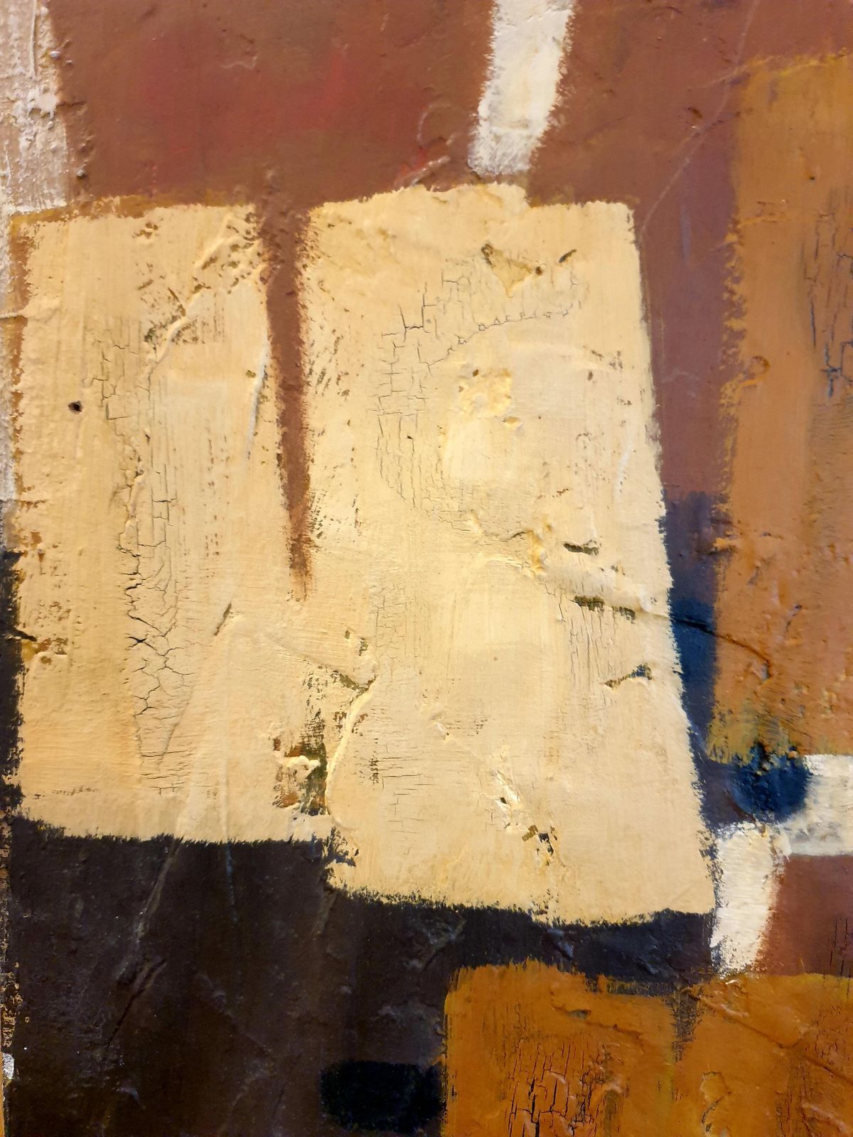 Art Rivellarge Geometric Abstract. 'Traces No.9 Pour Une Archéologie Du Présent.'1977 photo
