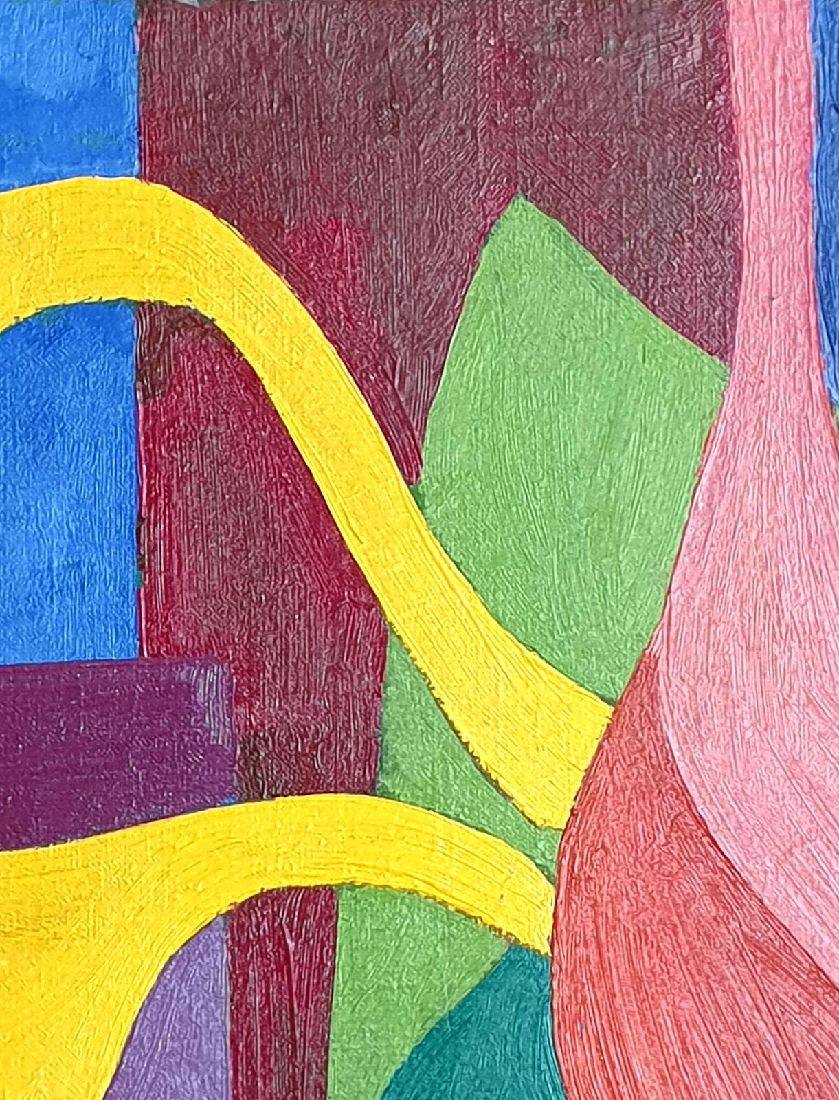 Art Yuri Vassilievich Titovlate 20th Century Abstract Oil On Canvas " Flowers ". 1975 photo