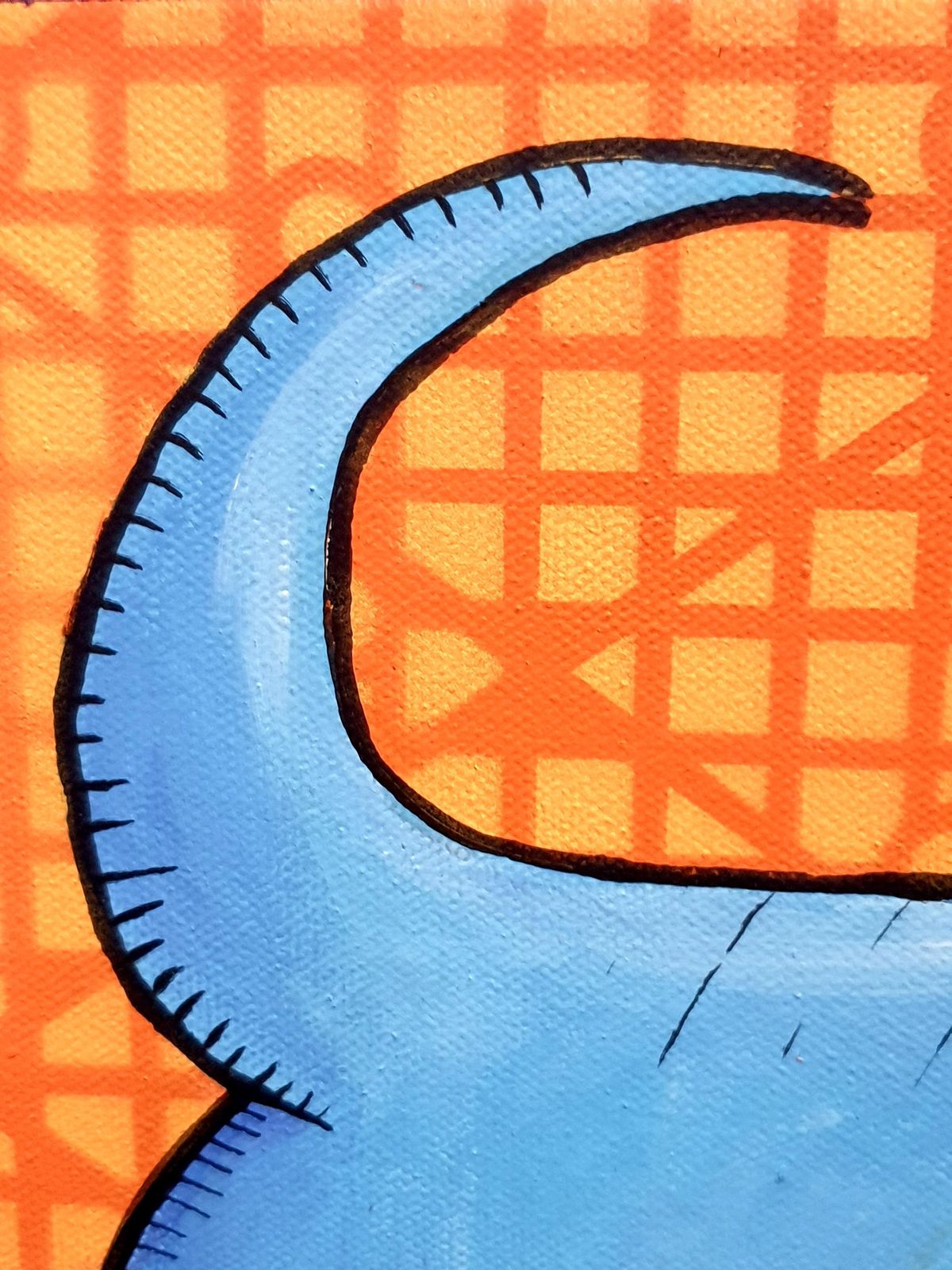 photo vinterior Harold Maka  Pop Art Contemporary Triptych Acrylic On Canvas. "Topy Le Chien De Lyon".2024