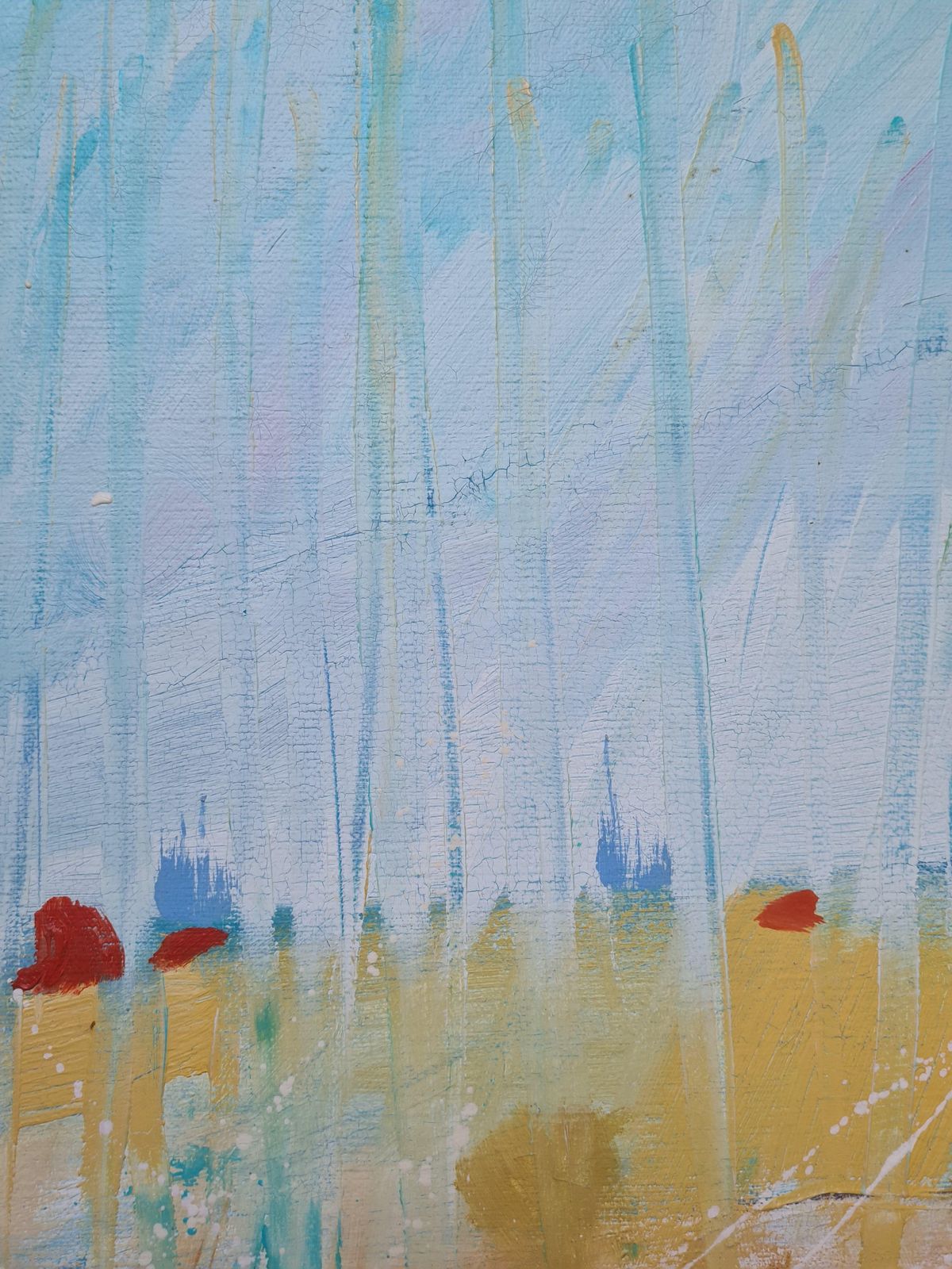 Art Tony Dielenzoetermeer Abstraction, Large Scale Abstract Expressionist Oil On Canvas photo