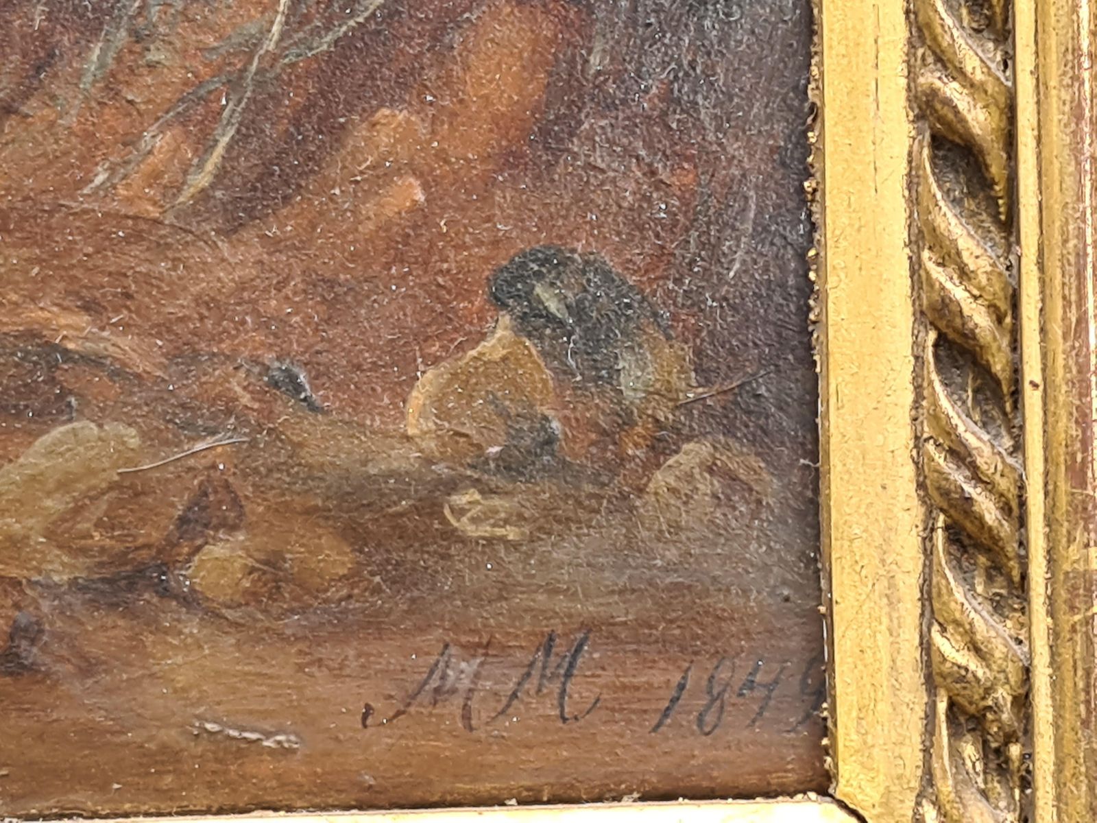 M M (Marie Munch)the Horse Drover, 19th Century Austrian School, Oil On Canvas1849 photo for sale