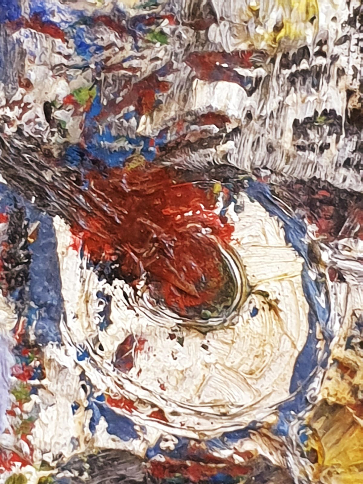 photo furniture Unknown'monogrammes'. French Mid Century Abstract Expressionist. Oil On Canvas.1960s