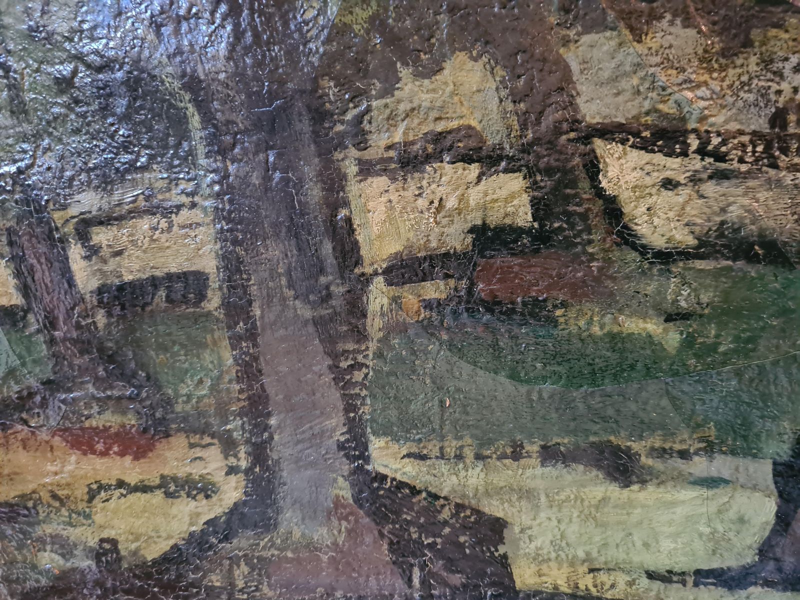 Germain Bonelfrench Expressionist Landscape, The Abri At L'olivette, Cap D'antibes1960 photo vintage