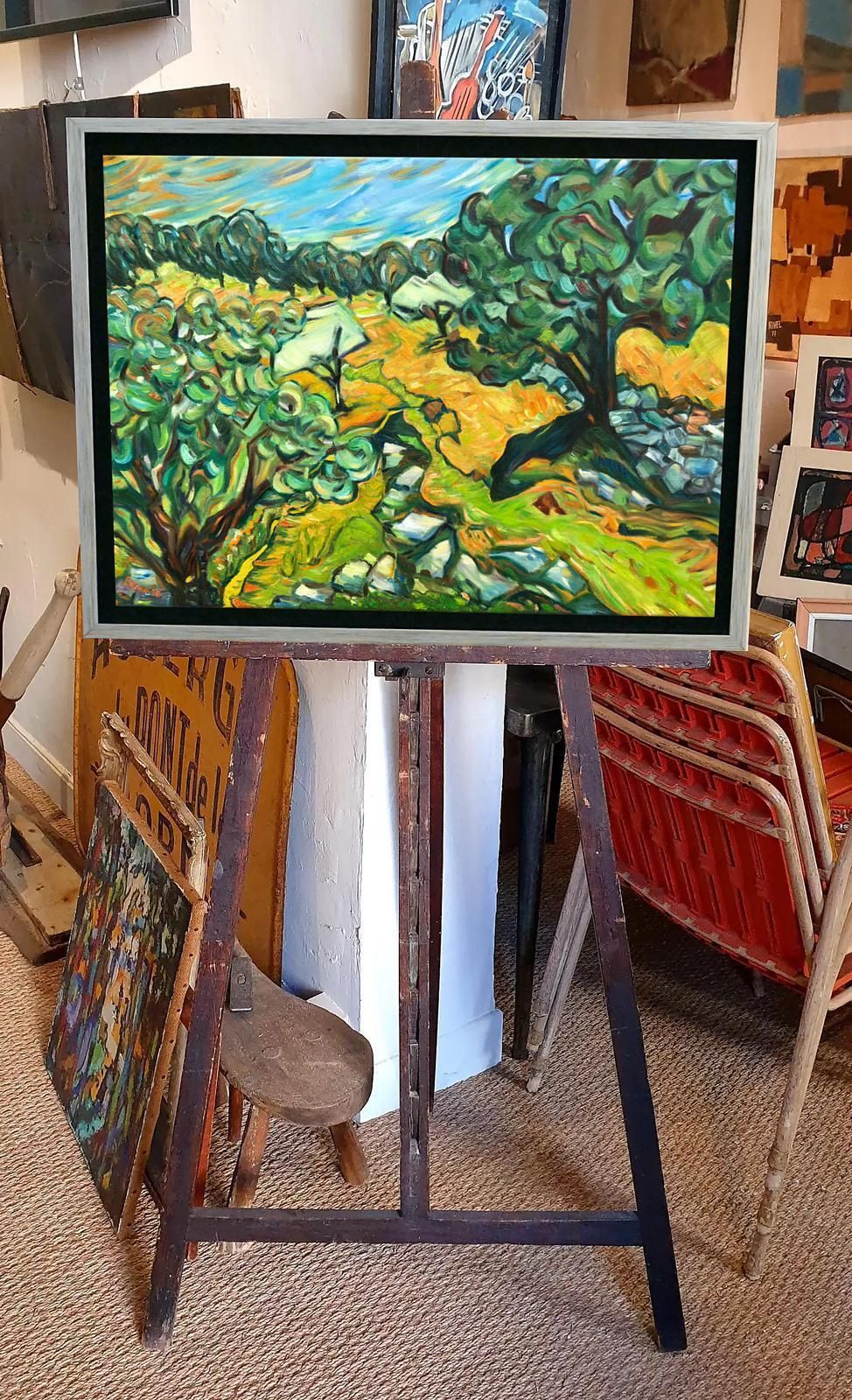 Bernadette Van Baarsen"Terranque", Contemporary Abstract Expressionist Acrylic On Canvas.2023 photo 1795.0