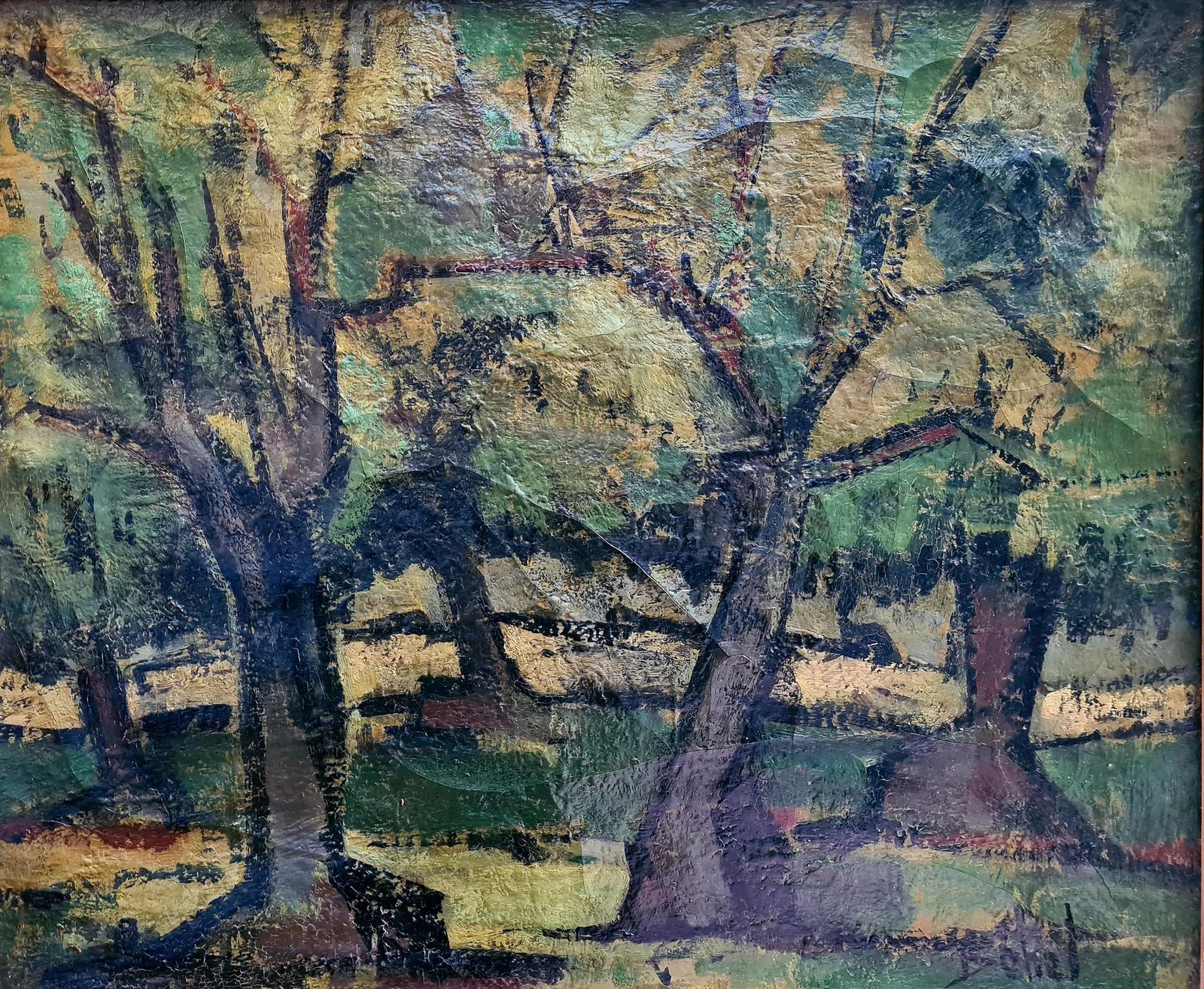 1871.0 Germain Bonelfrench Expressionist Landscape, The Abri At L'olivette, Cap D'antibes1960 photo