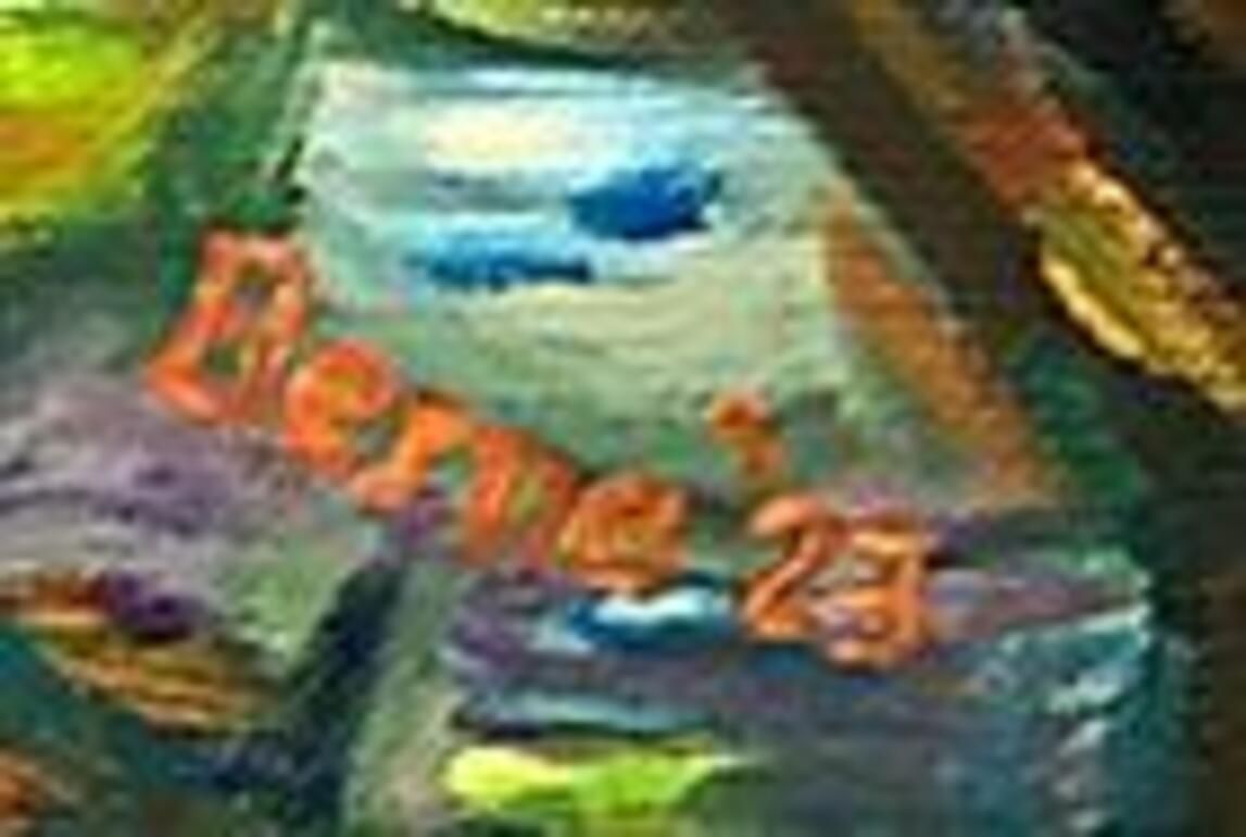photo vintage Bernadette Van Baarsen"Terranque", Contemporary Abstract Expressionist Acrylic On Canvas.2023
