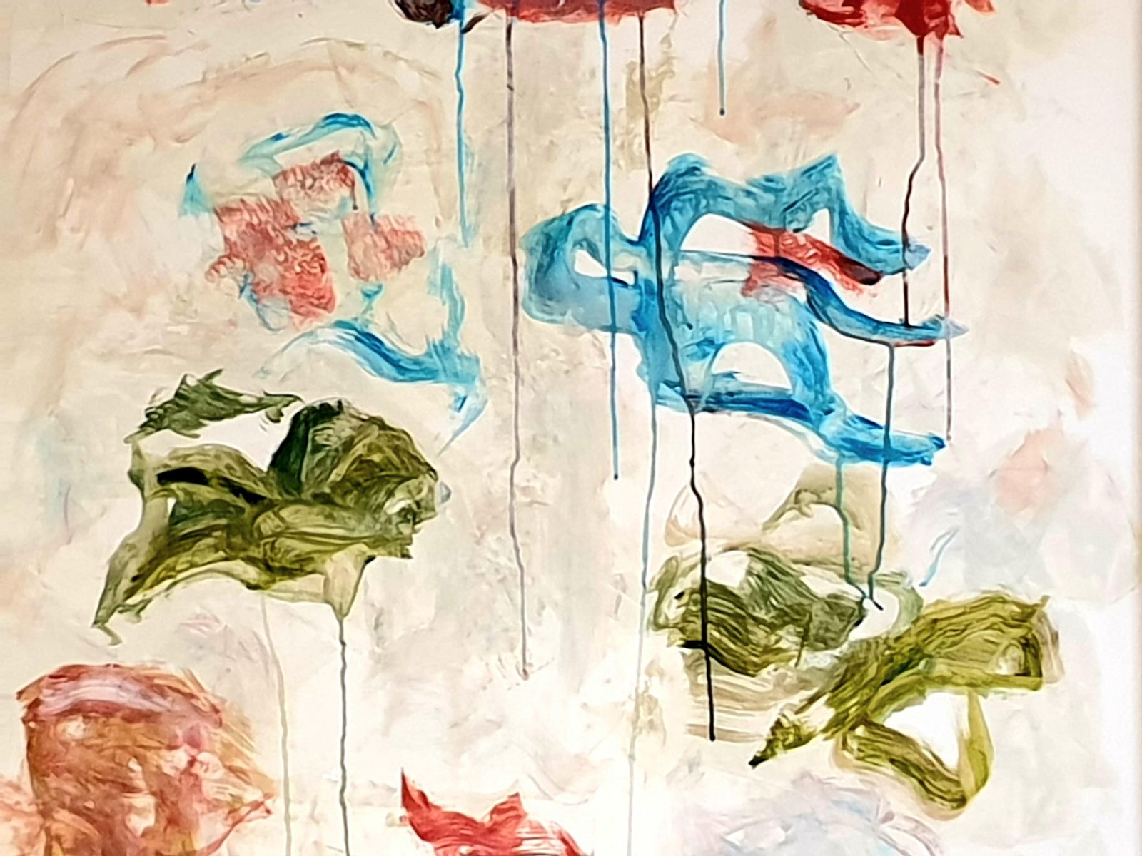 Christian Manoury Contemporary Abstract Expressionist Acrylic On Paper, 'Hommage To Debussy'.2024 photo for sale