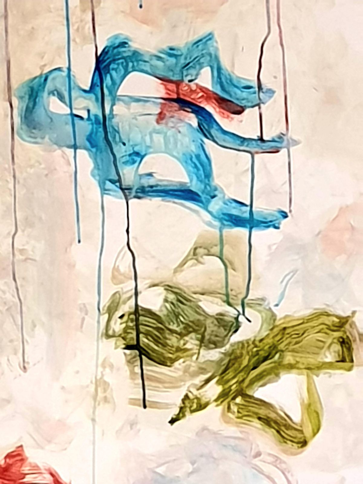 Christian Manoury Contemporary Abstract Expressionist Acrylic On Paper, 'Hommage To Debussy'.2024 photo vinterior