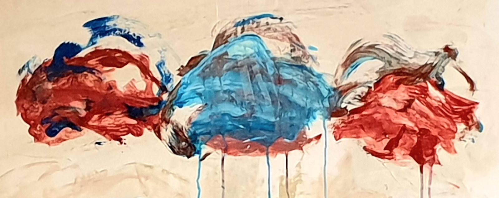 Christian Manoury Contemporary Abstract Expressionist Acrylic On Paper, 'Hommage To Debussy'.2024 photo buy