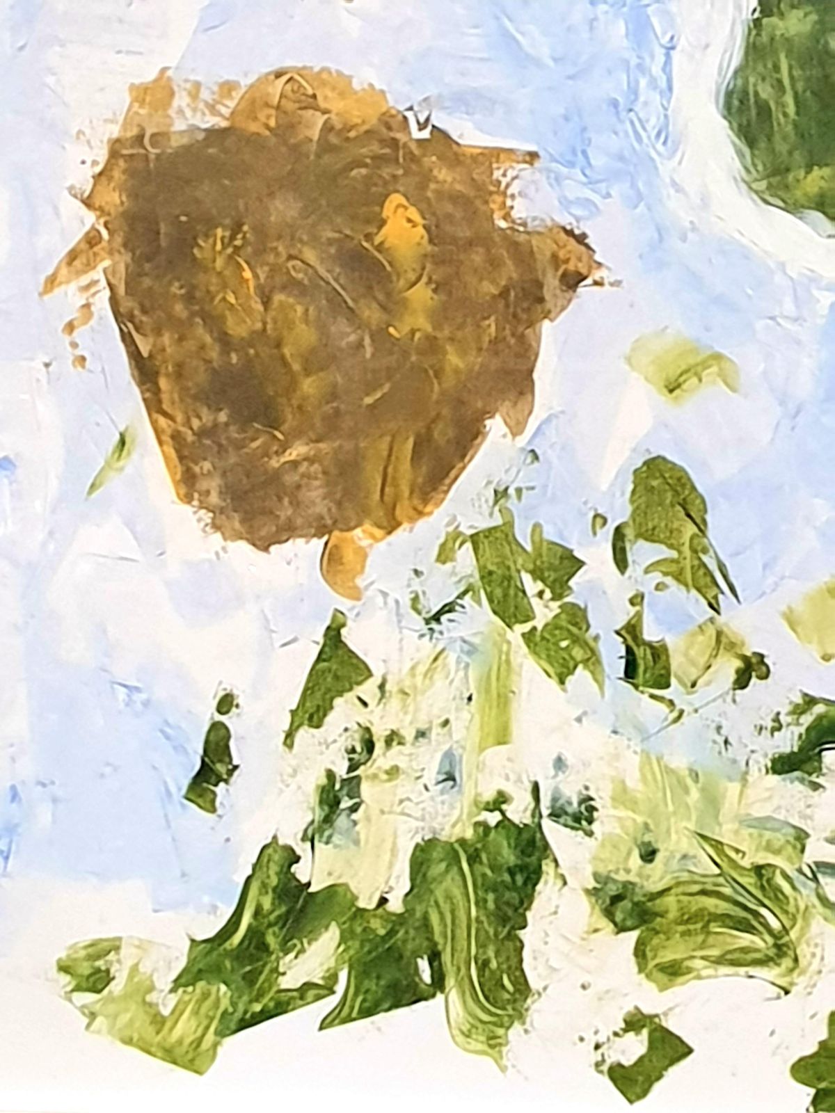 Christian Manoury Contemporary Abstract Expressionist Acrylic On Paper, 'Hommage To Debussy'.2024 photo vinterior
