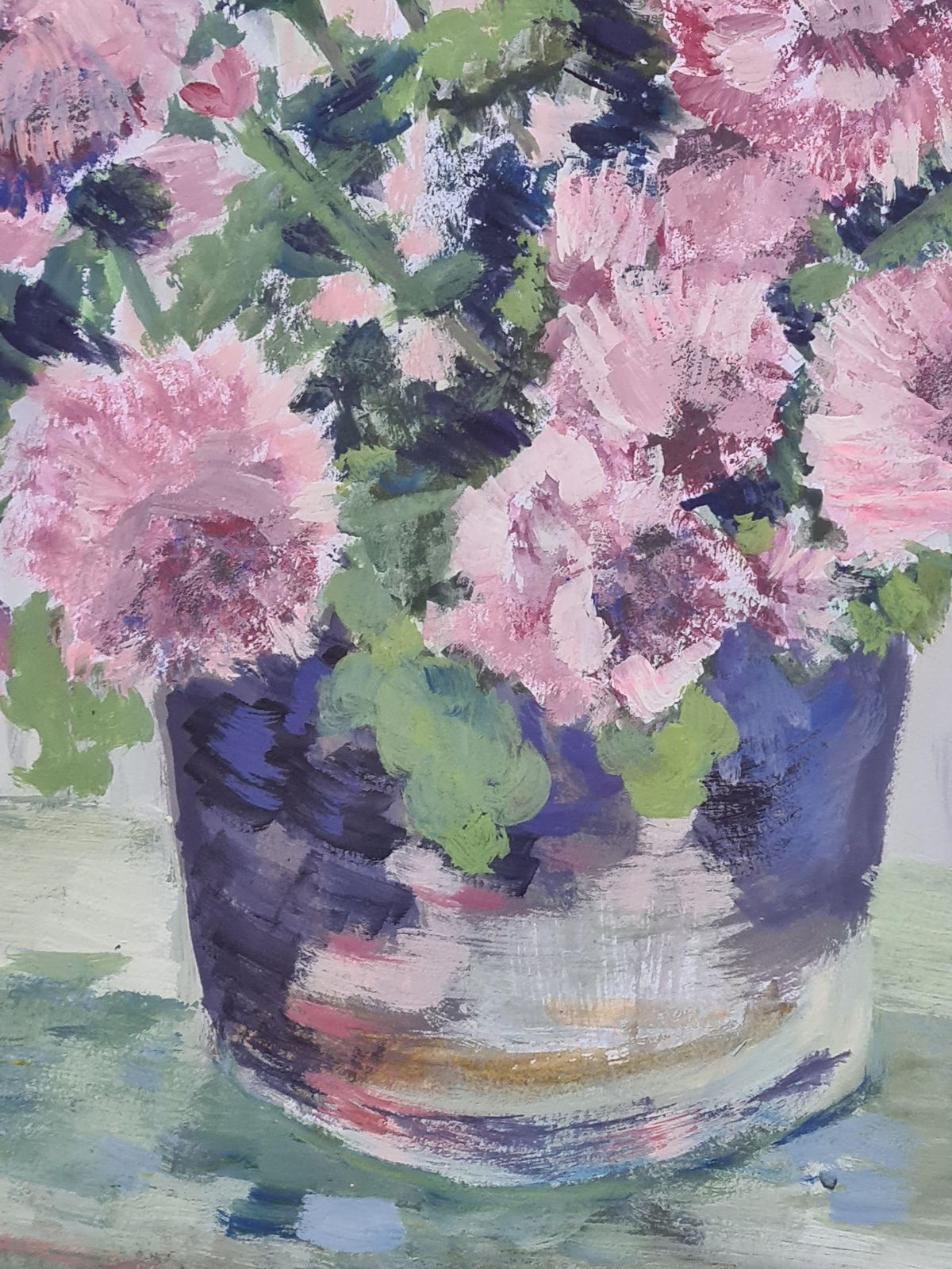 Unknownpink Abundance, 'Oillets', Still Life Of Flowers In A Vase, Homage A Manet. photo for sale