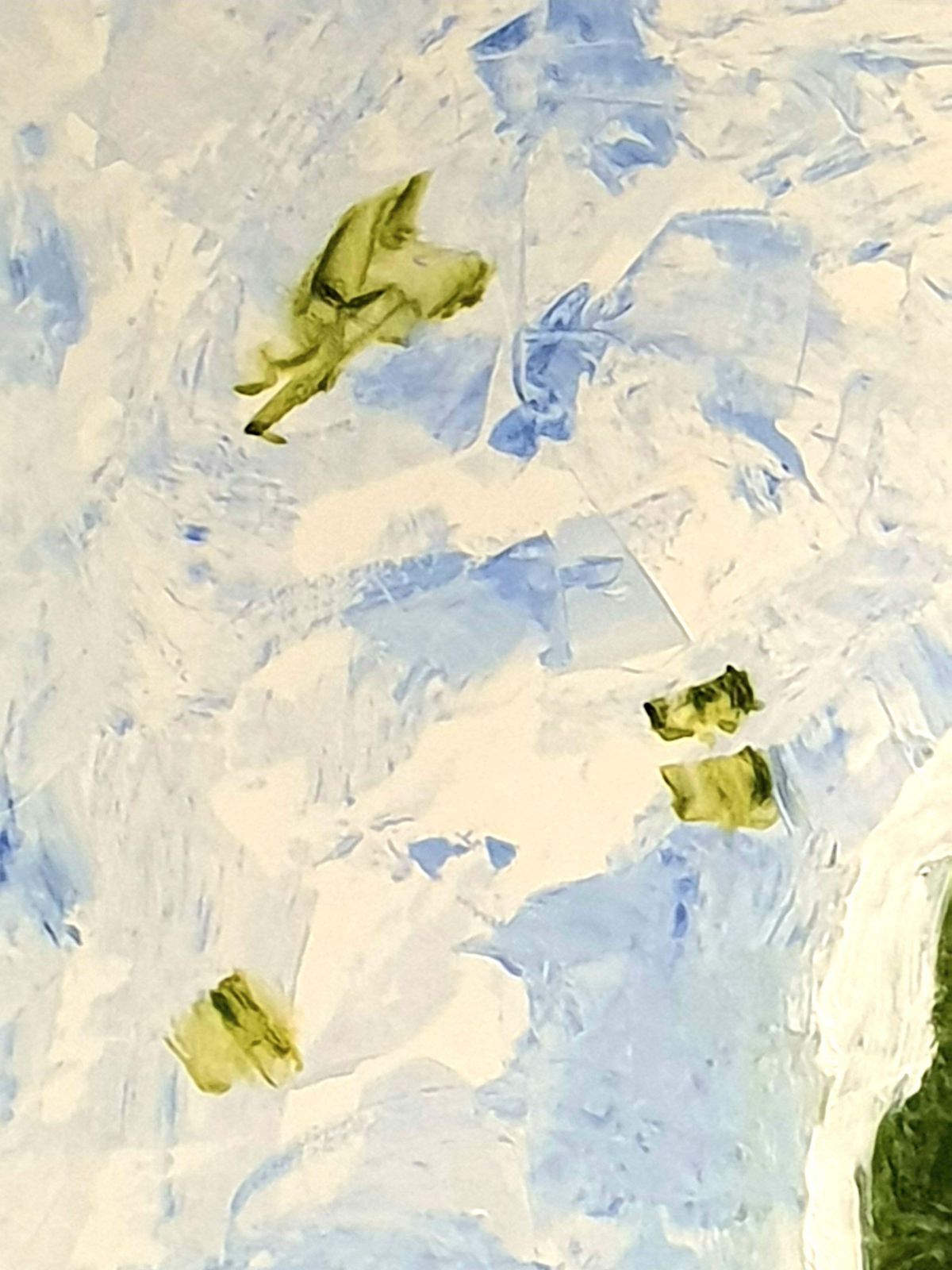 photo furniture Christian Manoury Contemporary Abstract Expressionist Acrylic On Paper, 'Hommage To Debussy'.2024