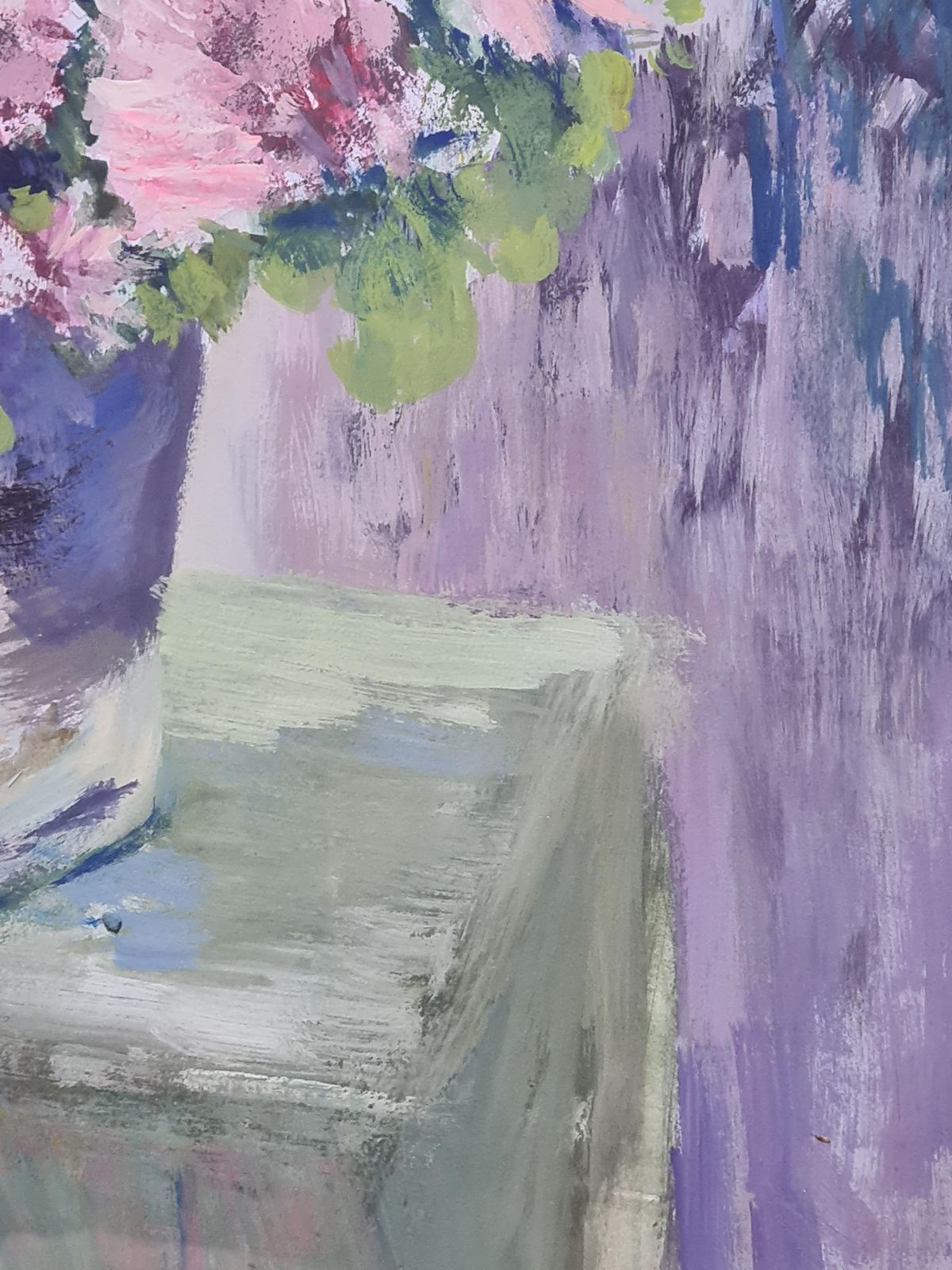 Unknownpink Abundance, 'Oillets', Still Life Of Flowers In A Vase, Homage A Manet. photo vinterior