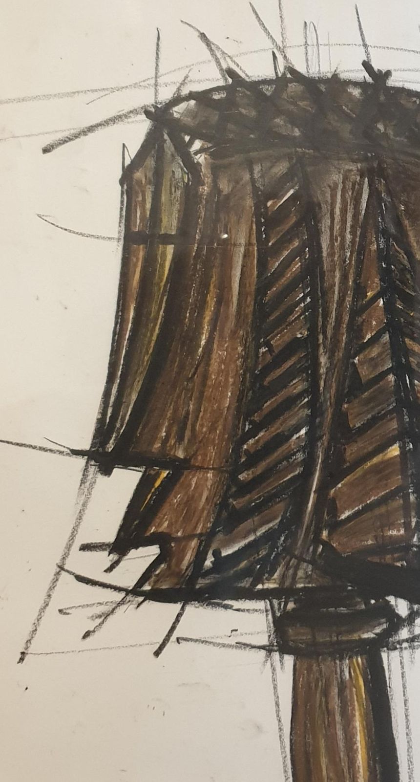 photo furniture Unknownmermet. Mid Century Design For A Sculpture. Acrylic And Crayon On Paper.1960s