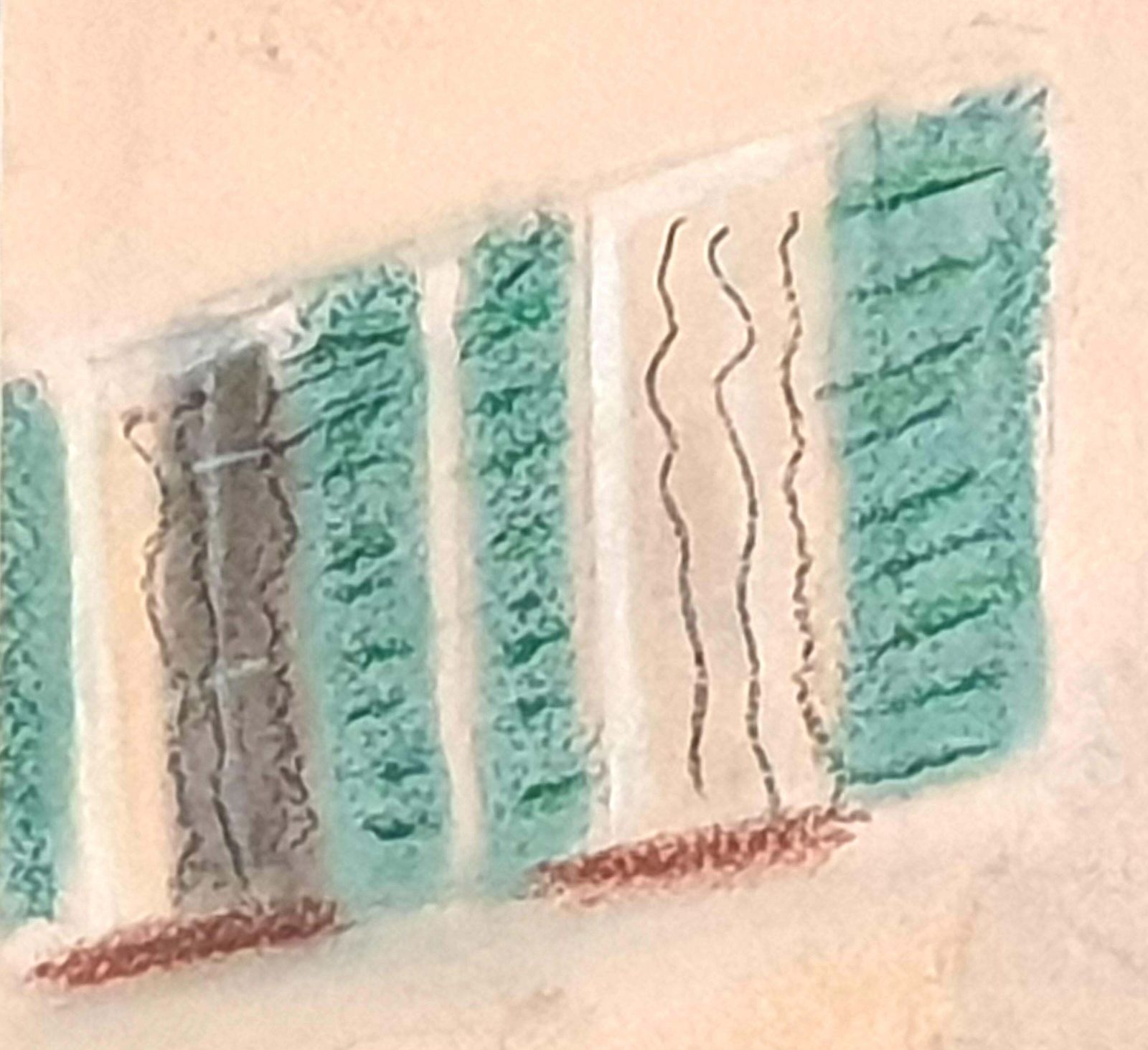 Art Fauvist Pastel On Paper, "Lunch In Provence", After Henri Matisse photo