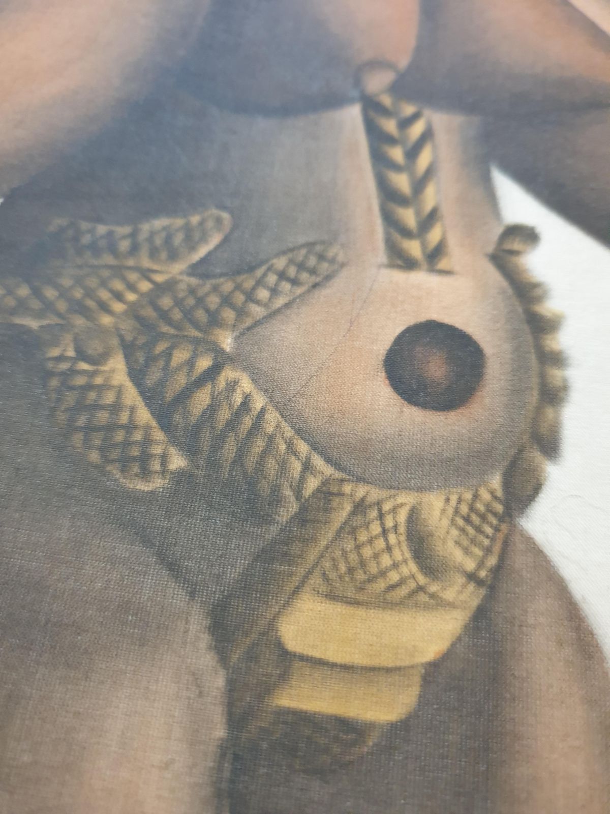 La Roche Laffittewatercolour On Handmade Paper Laid On Vélin D'arches Of An African Sculpture. photo vinterior