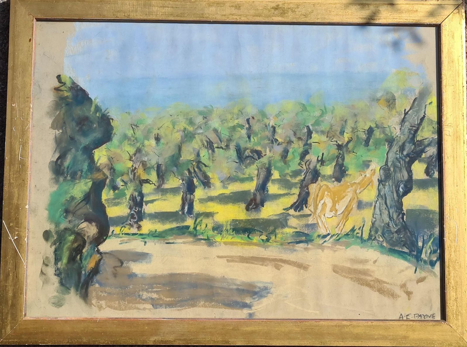 Edgar Alwin Paynepair Of Watercolours. Possibly Views From The Santa Fe Railroad1918 photo for sale