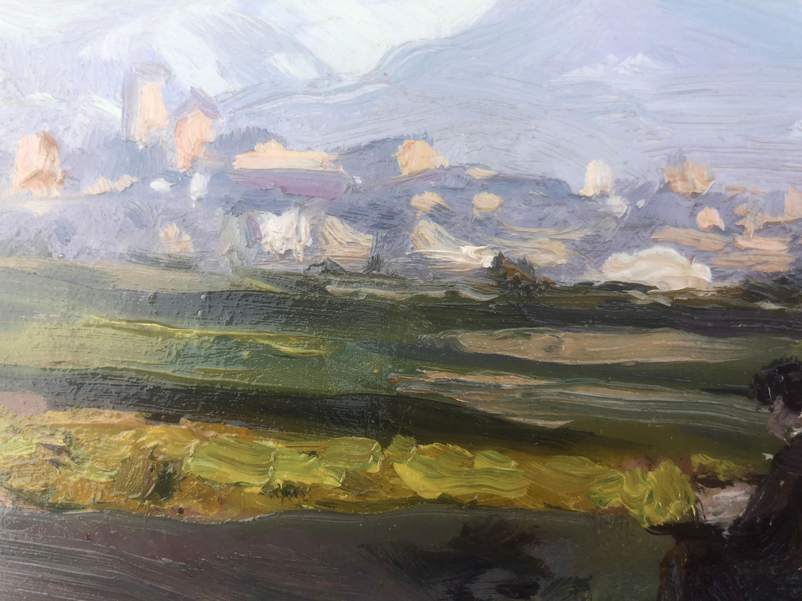 Manuel Isidor Valle Micolau Spanish Landscape Oil On Board Painting Spain Painter C.1925 photo Art