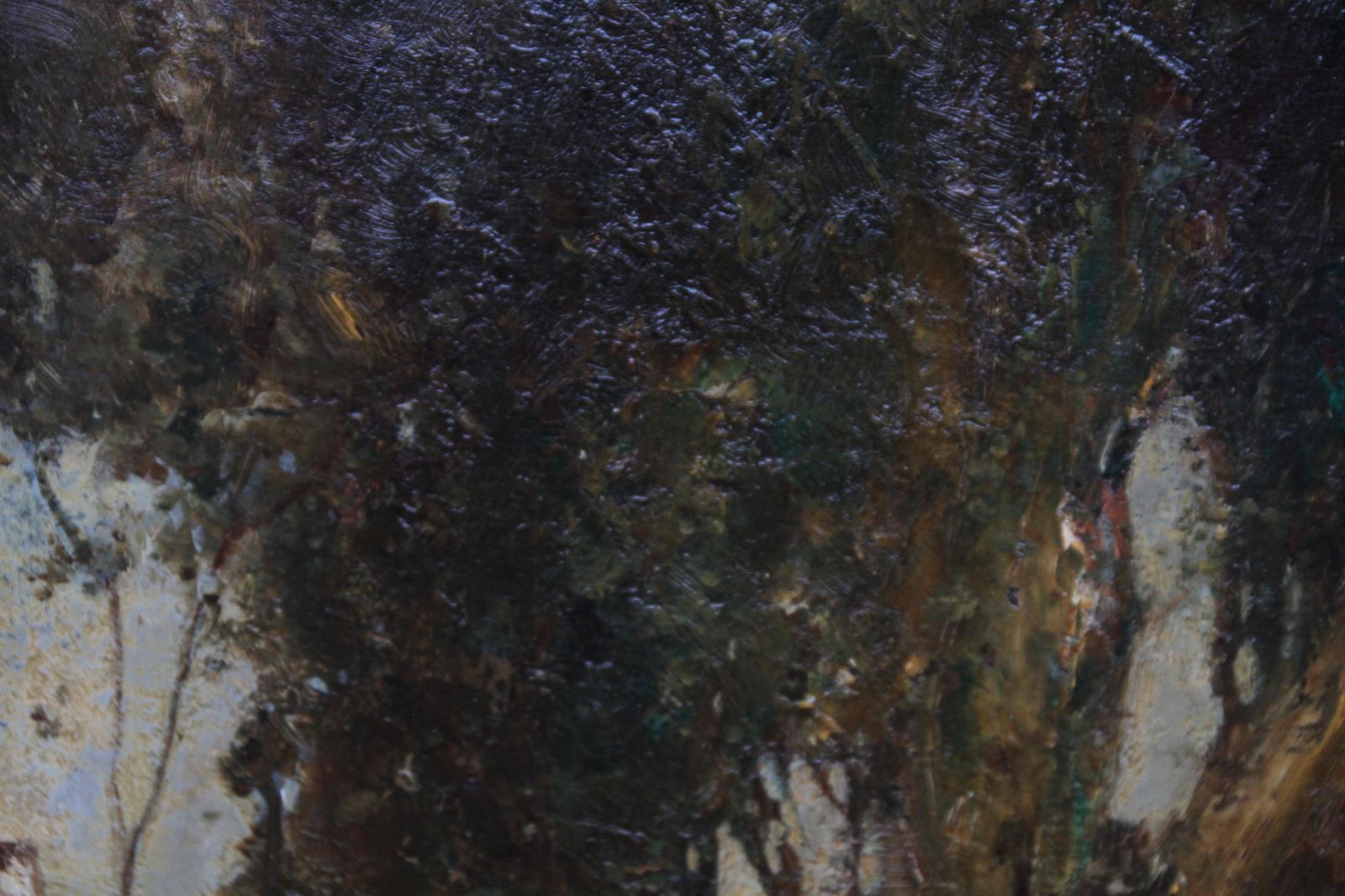 Joseph Vickers De Villevillage Gossip   British Early 20th Century Art Wooded Landscape Oil Painting 1914 photo 1836.0