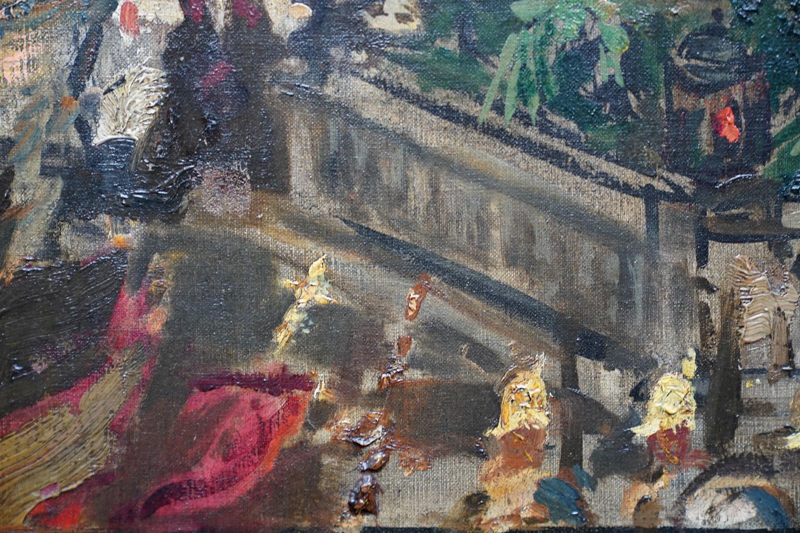 Celebrations At Marienplatz, Munich French 1900 Art City Landscape Oil Paintingcirca 1900 photo buy
