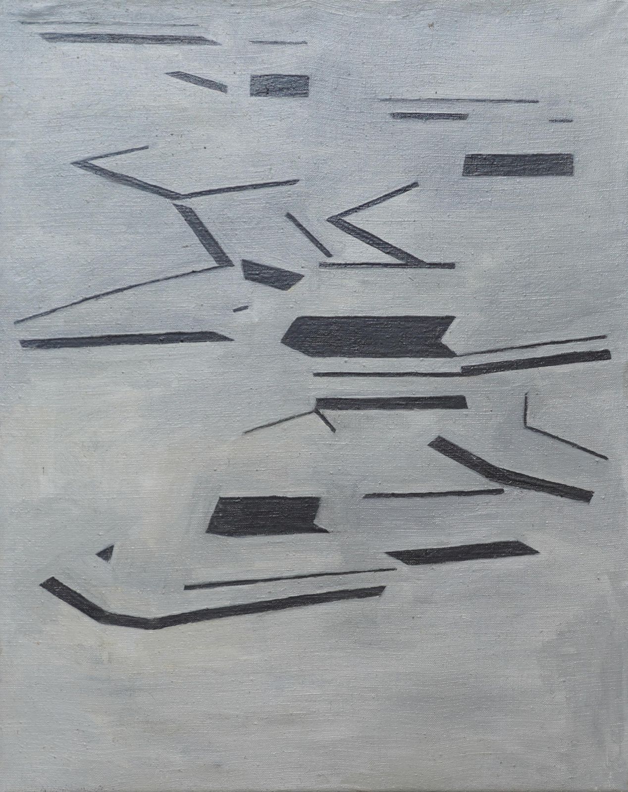 Penelope Ellisconceptual Abstract 1963   British Modernist Art Oil Painting Female Artist 1963 photo furniture