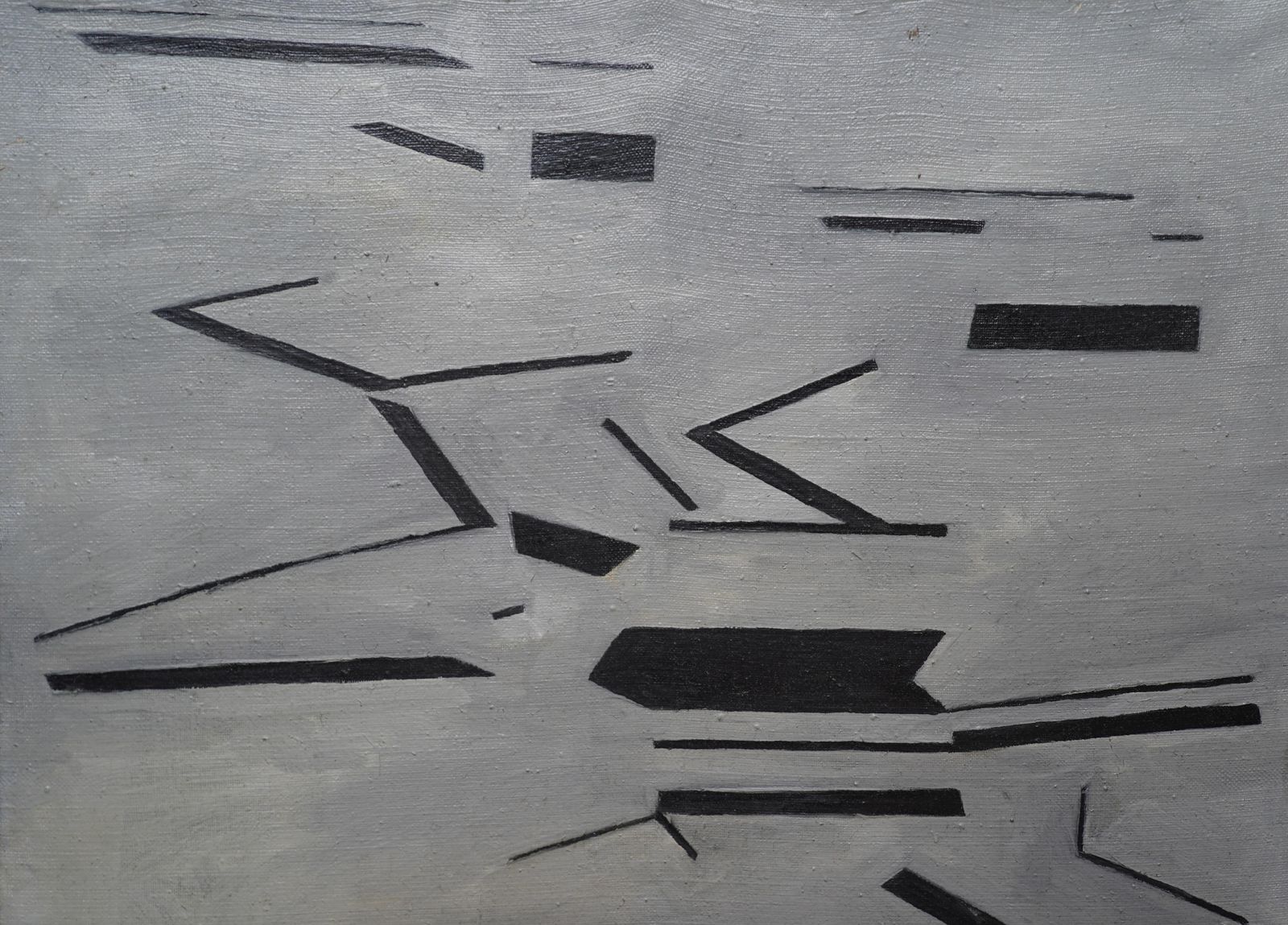 Penelope Ellisconceptual Abstract 1963   British Modernist Art Oil Painting Female Artist 1963 photo for sale