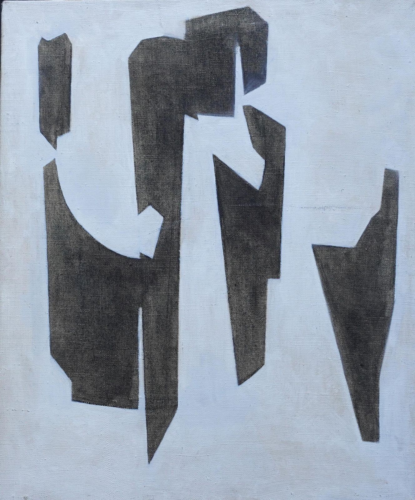 photo furniture Penelope Ellisconceptual Abstract IV   British Sixties Abstract Art Oil Painting Female Artist1962
