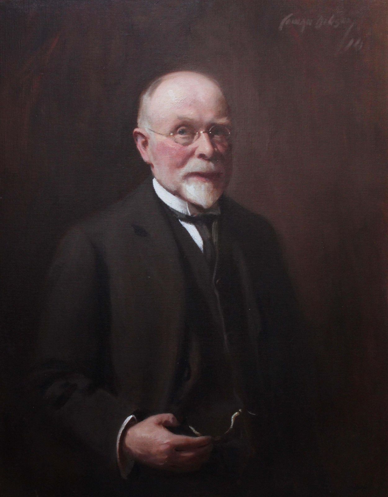 David Cowan Dobsonportrait Of Mr R H Sinclair   Scottish 1914 Art Male Portrait Oil Painting 1914 photo furniture