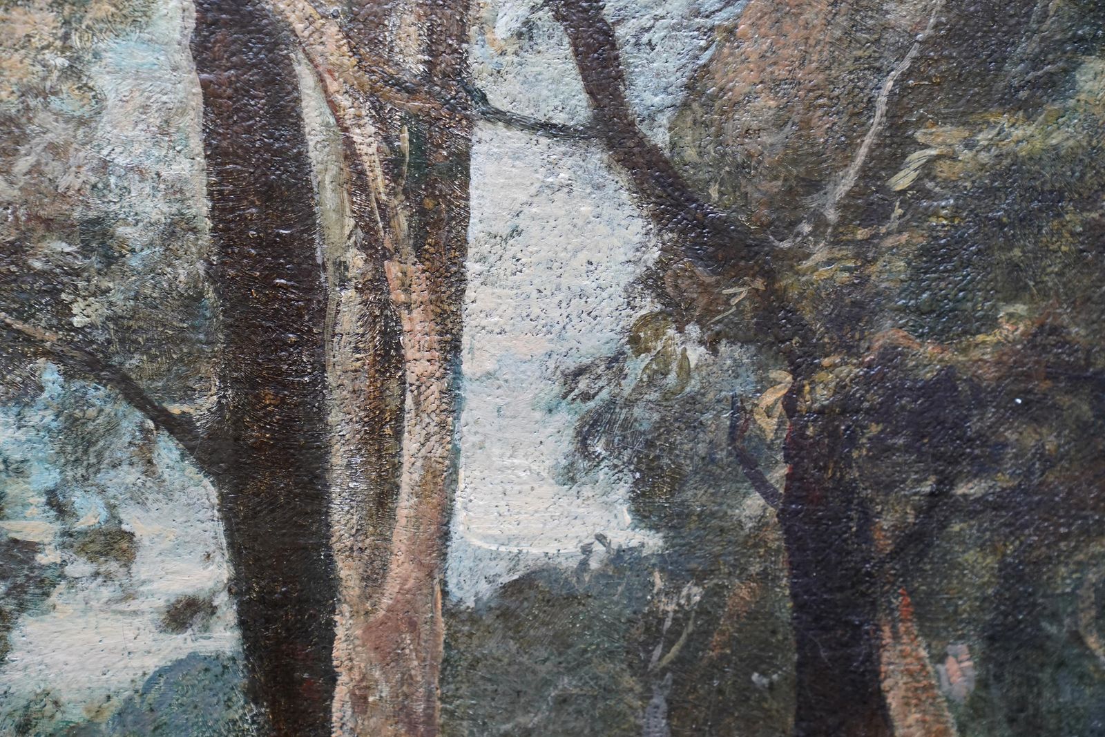 Oliver Hall, R.A., R.E., R.S.W.Woodland Path   British Impressionist Art 1930 Wooded Landscape Oil Paintingcirca 1930 photo 2754.0