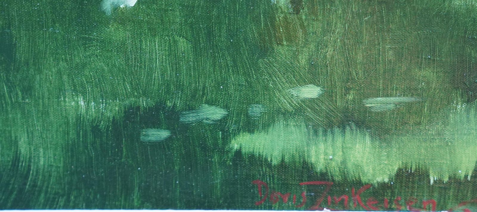 Doris Zinkeisenhorses In A Landscape   Scottish 1960's Equine Art Oil Painting Female Artistcirca 1960 photo vinterior
