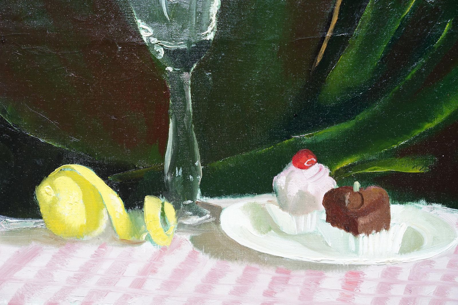 Doris Zinkeisenstill Life With Cakes   Scottish 1950s Art Still Life Oil Painting Female Artistcirca 1950 photo Art