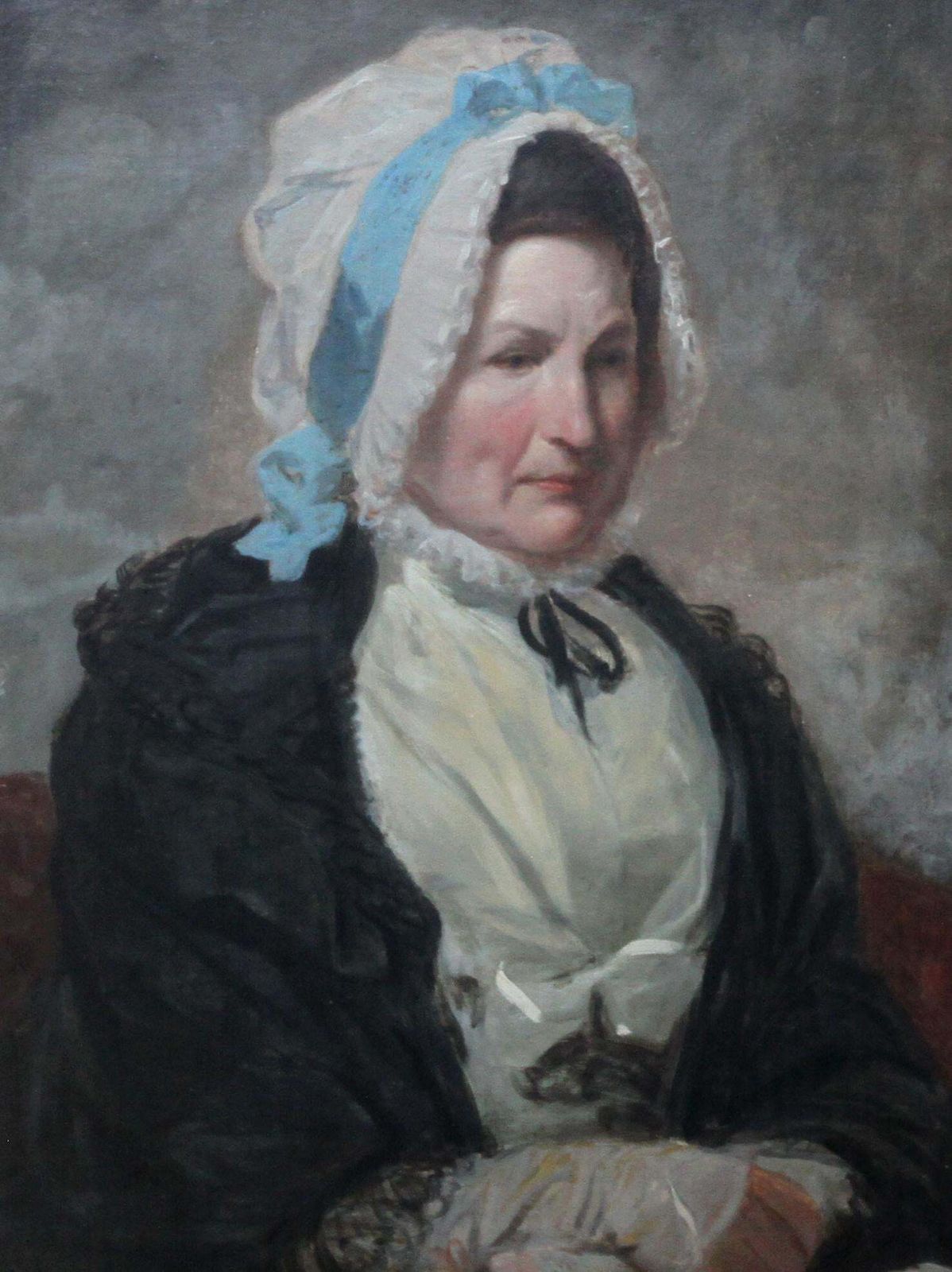 Thomas Lawrence (Circle)Portrait Of A Lady   Old Master British Early 19thc Oil Painting Woman Bonnet Circa 1820 photo for sale