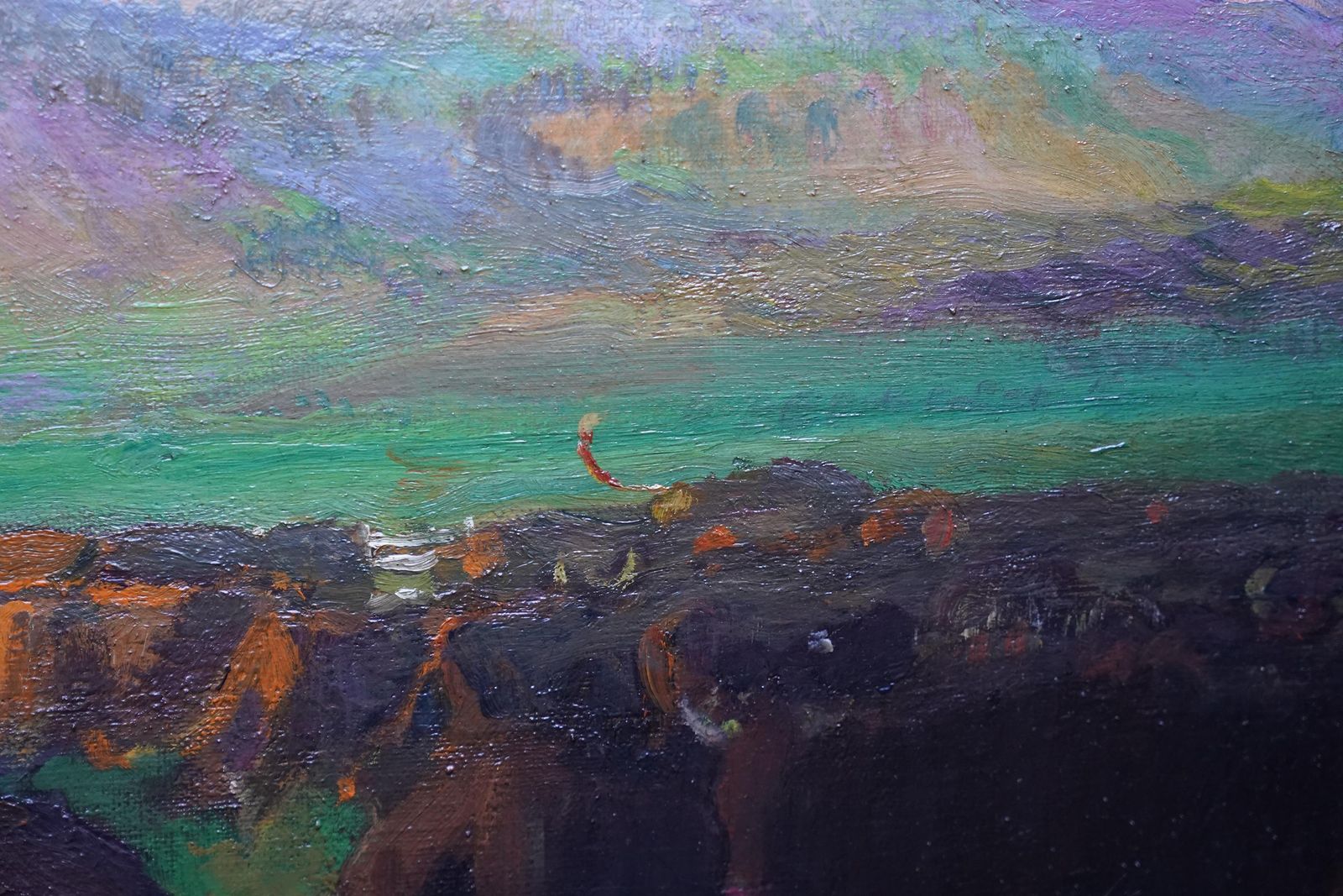photo furniture Gerald Spencer Prysecattle In A Landscape North Africa   British 20s Post Impressionist Oil Paintingcirca 1925