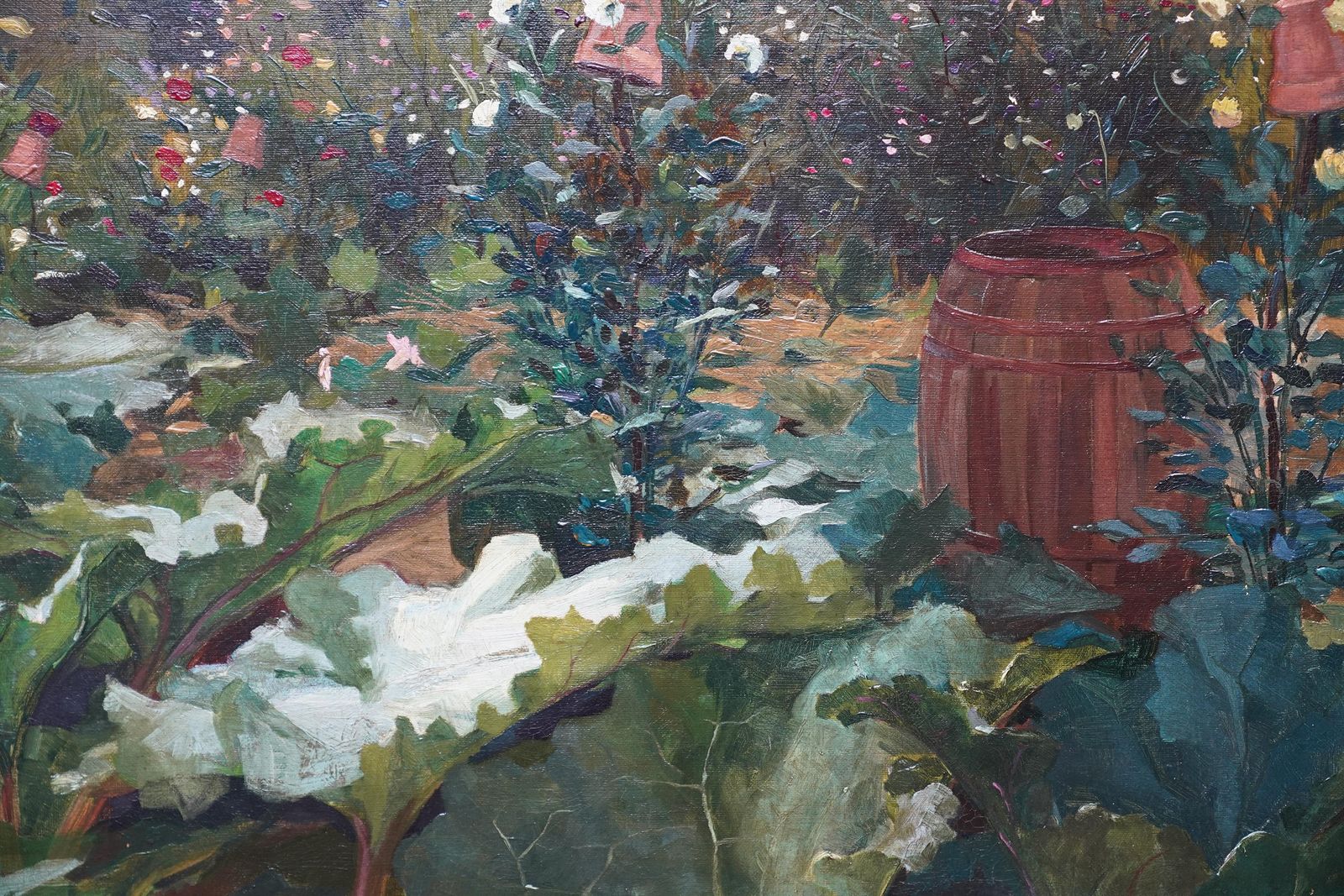 David Fultoncity Garden With Windmill Beyond   Scottish 19th Century Landscape Oil Paintingcirca 1890 photo Art