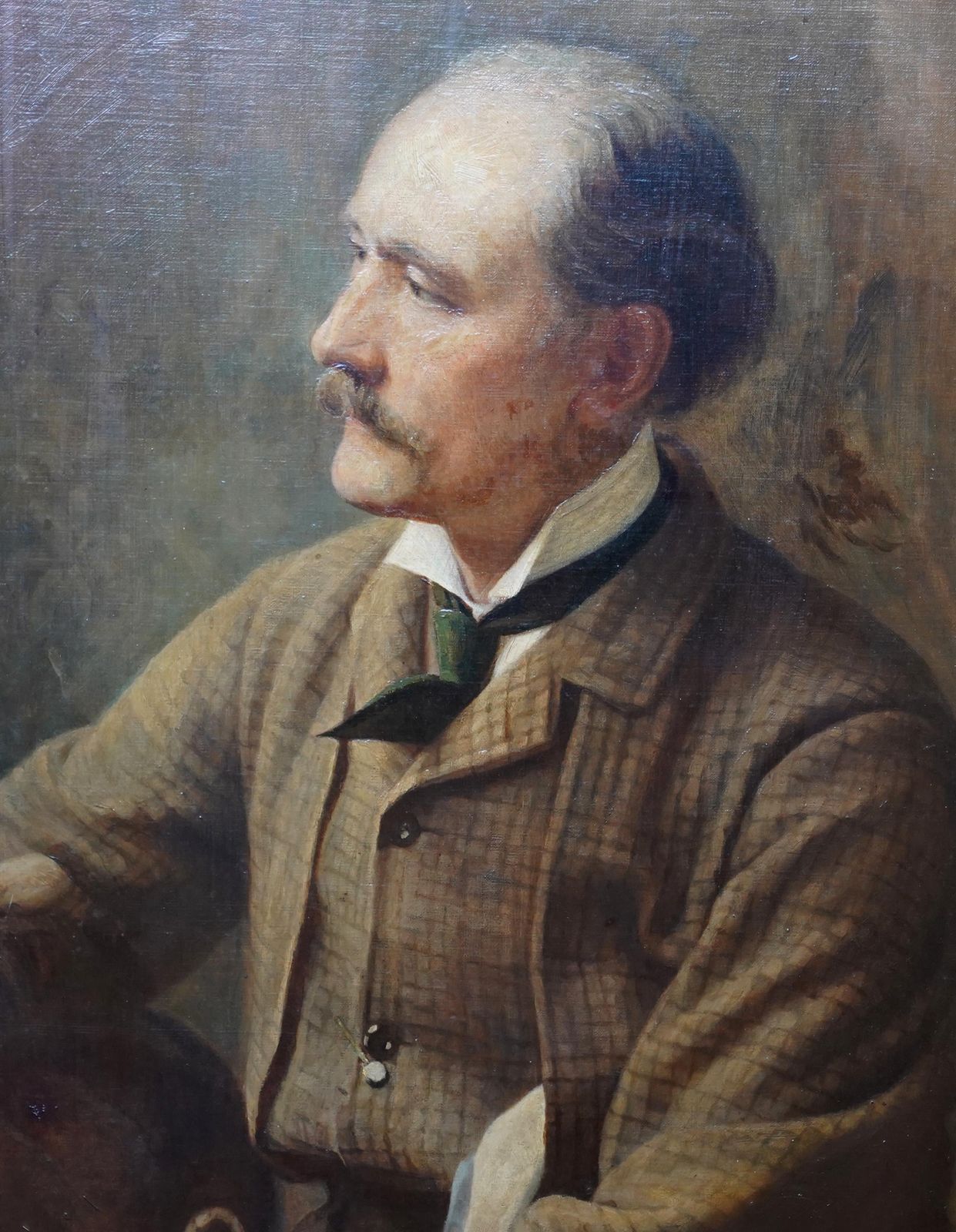 Alfred Fitzwalter Graceportrait Of Charles Francis Montresor 1825 98 British Victorian Art Oil Paintingcirca 1875 photo for sale