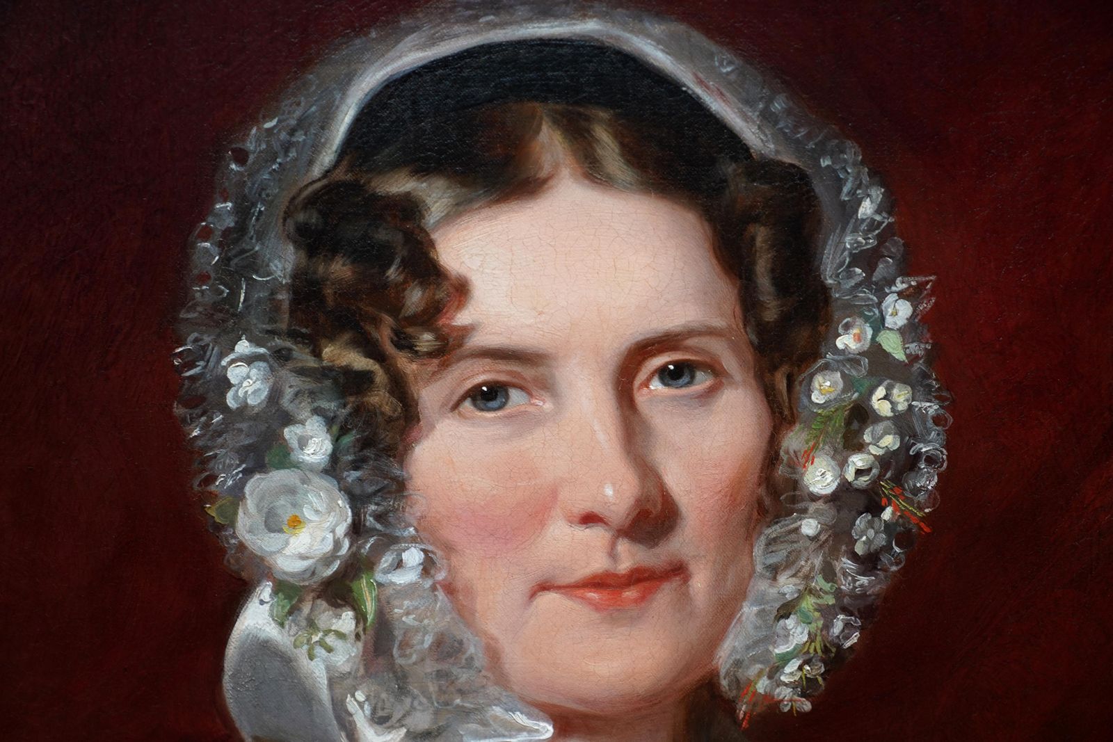 Martin Archer Shee (Circle)portrait Of Lady In Ermine Stole   British 19th Century Art Female Oil Paintingcirca 1845 photo vinterior