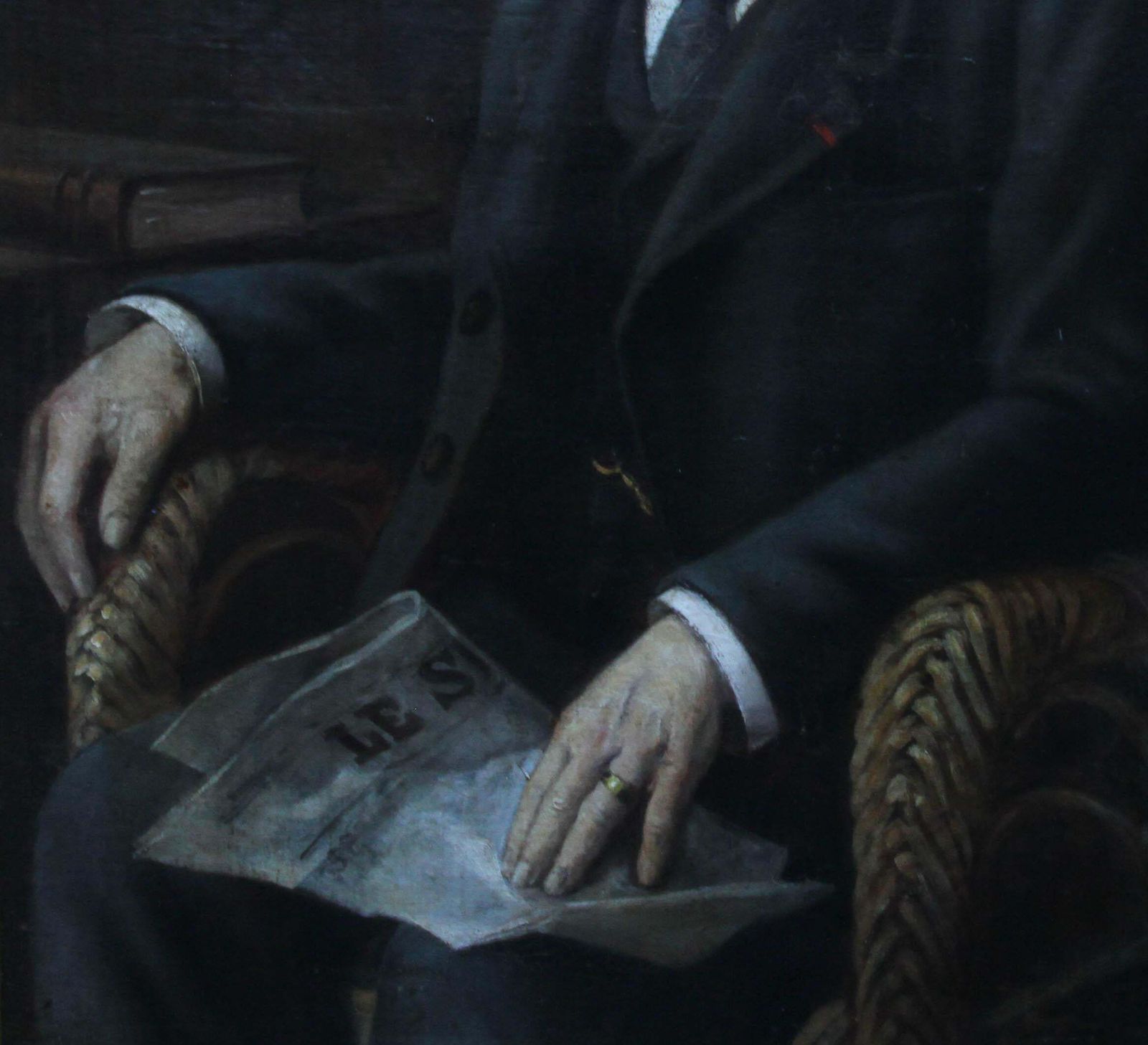 Unknownman Reading Newspaper   Orientalist Art 19th Century Portrait Oil Paintingcirca 1890 photo buy