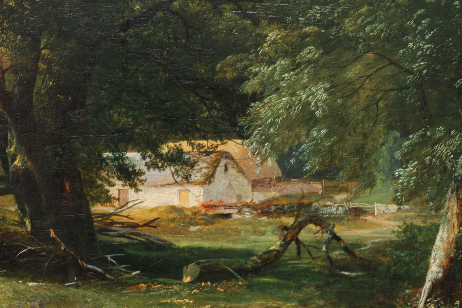 George Colea Stream In The Forest   British Victorian 1859 Art Landscape Oil Painting1859 photo 5917.0
