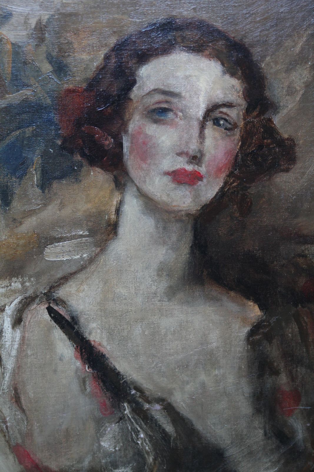 James Jebusa Shannonportrait Of A Young Woman   British Edwardian Art Female Portrait Oil Paintingcirca 1905 photo for sale