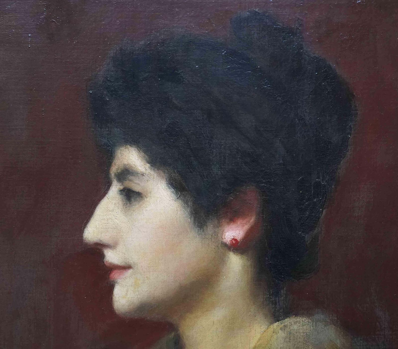 Edward Spilsbury Swinsonportrait Of A Lady   British 19th Century Art Portrait Oil Painting1891 photo 4693.0