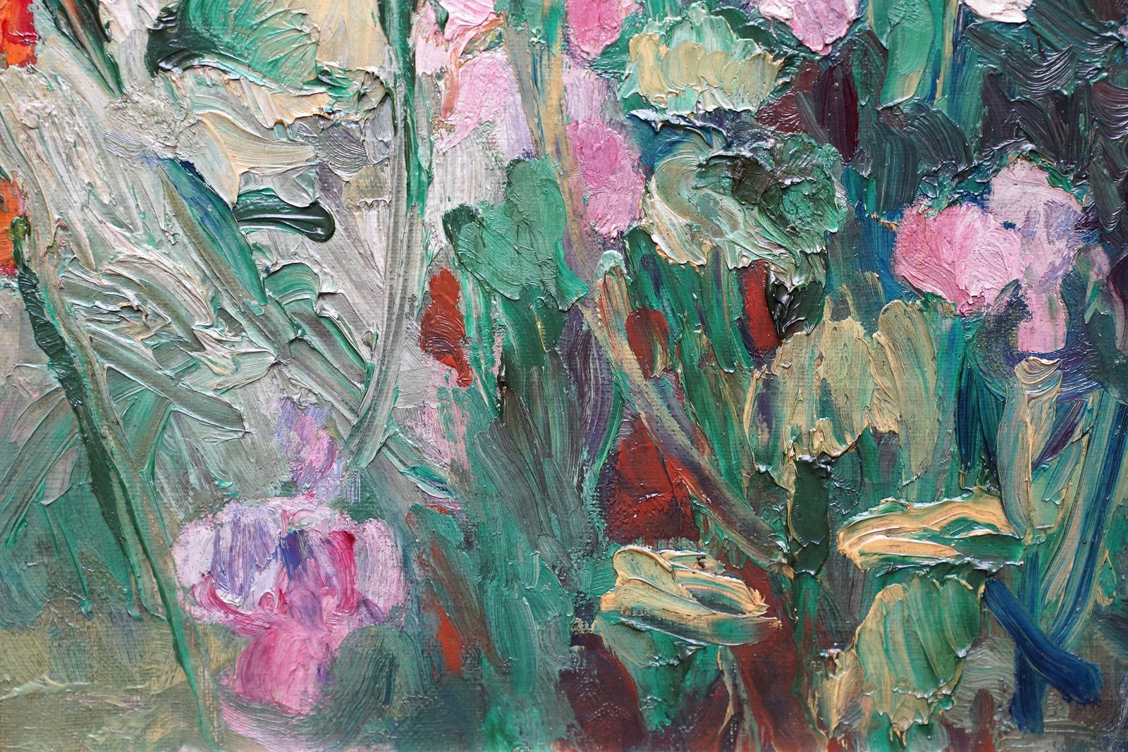 Gerald Spencer Prysesweet Pea Flowers   British 1930's Art Floral Still Life Oil Paintingcirca 1930 photo buy